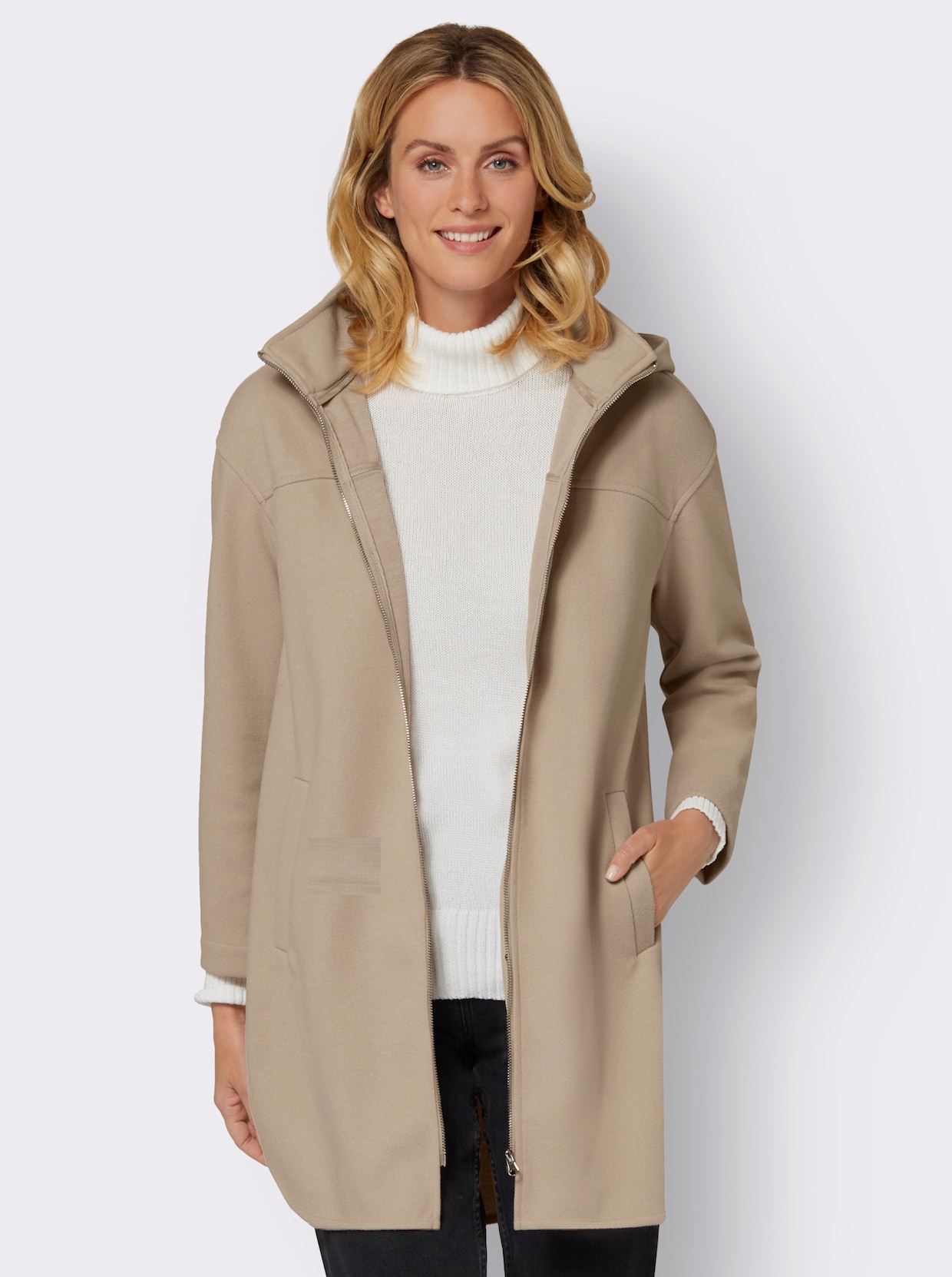 Veste longue - beige