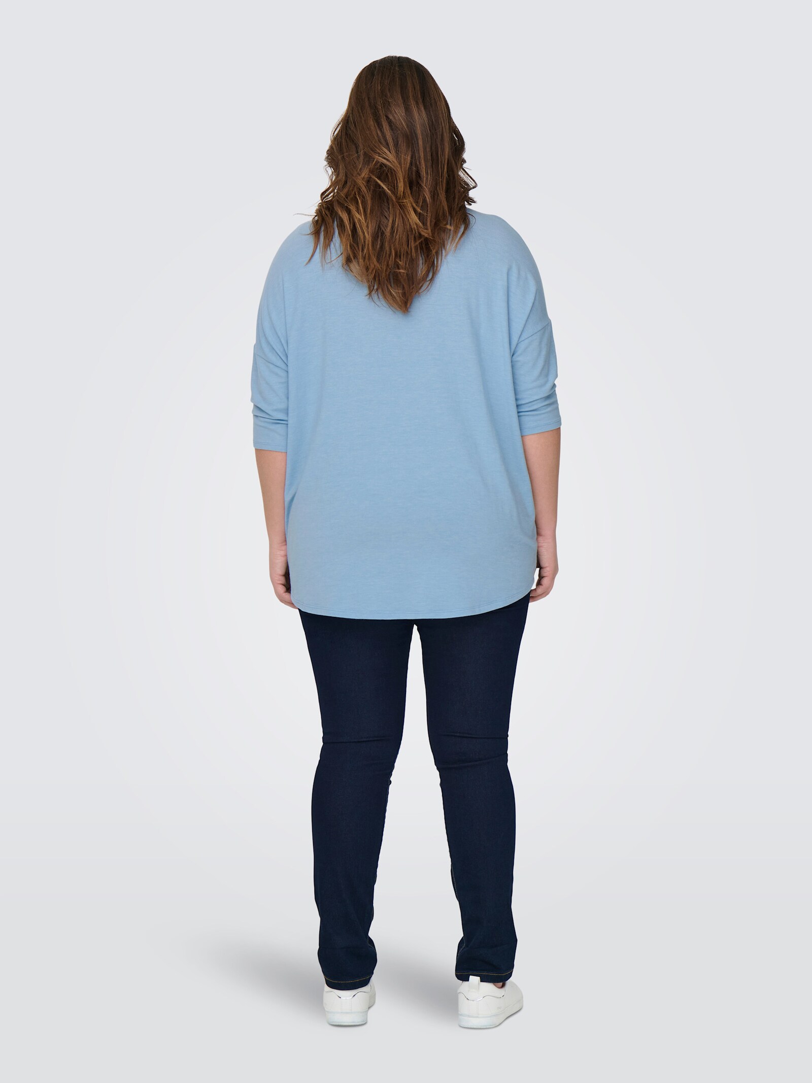 ONLY CARMAKOMA 3/4-Arm-Shirt - soft chambray