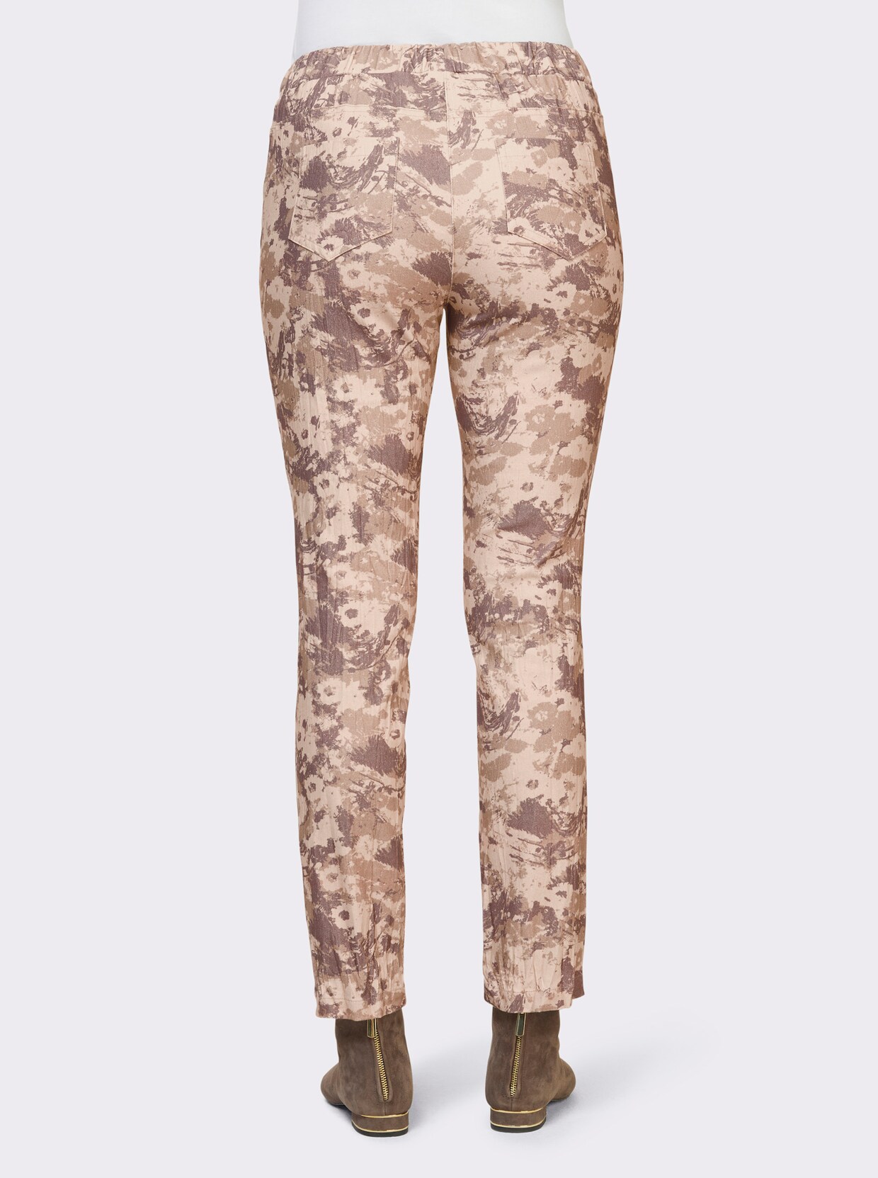heine Bedrukte broek - sesam/donkertaupe bedrukt