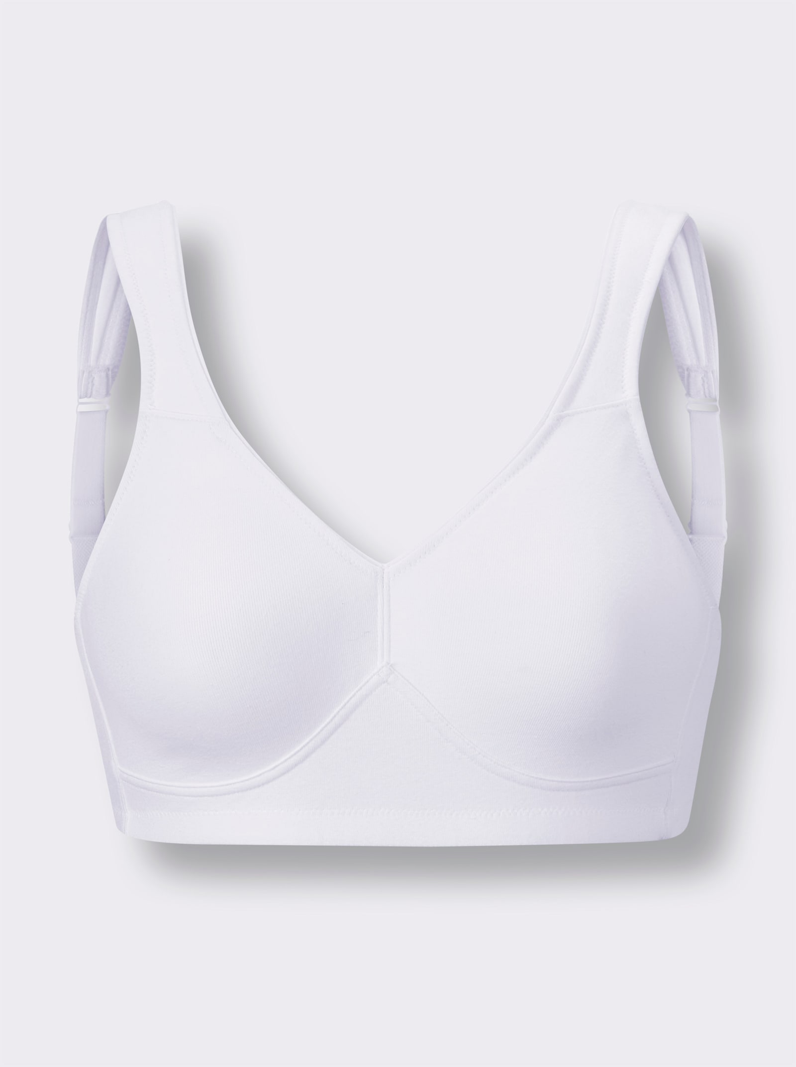 Speidel Soutien-gorge confort sans armatures avec bonnets doublés - blanc