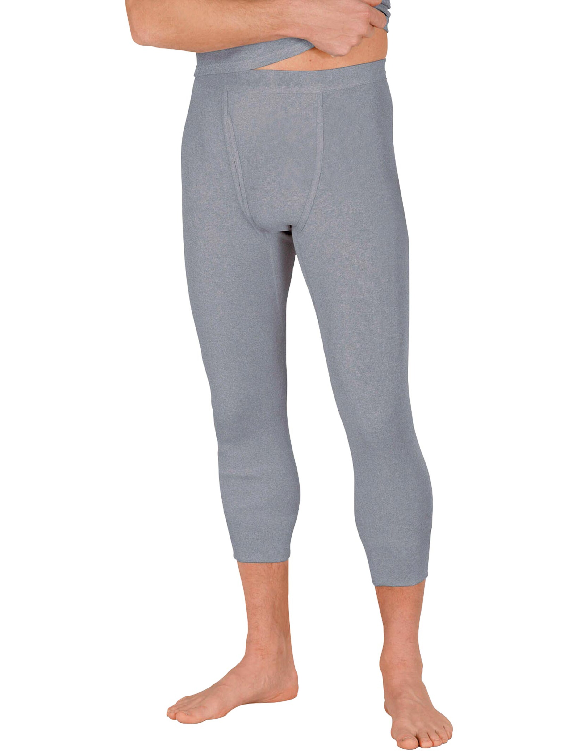 Hose 3/4-lang - grau-meliert