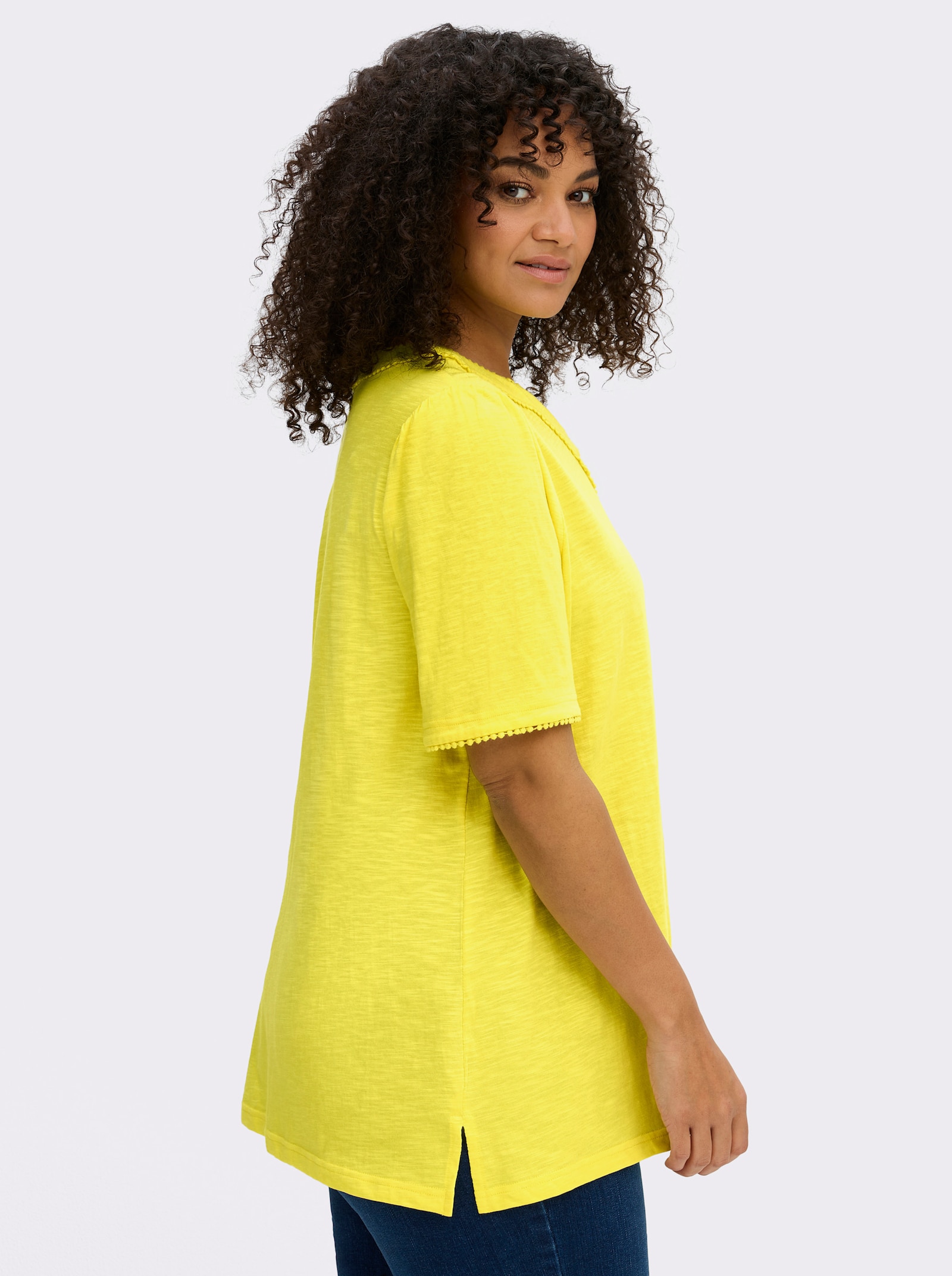 sheego Halbarmshirt - limone