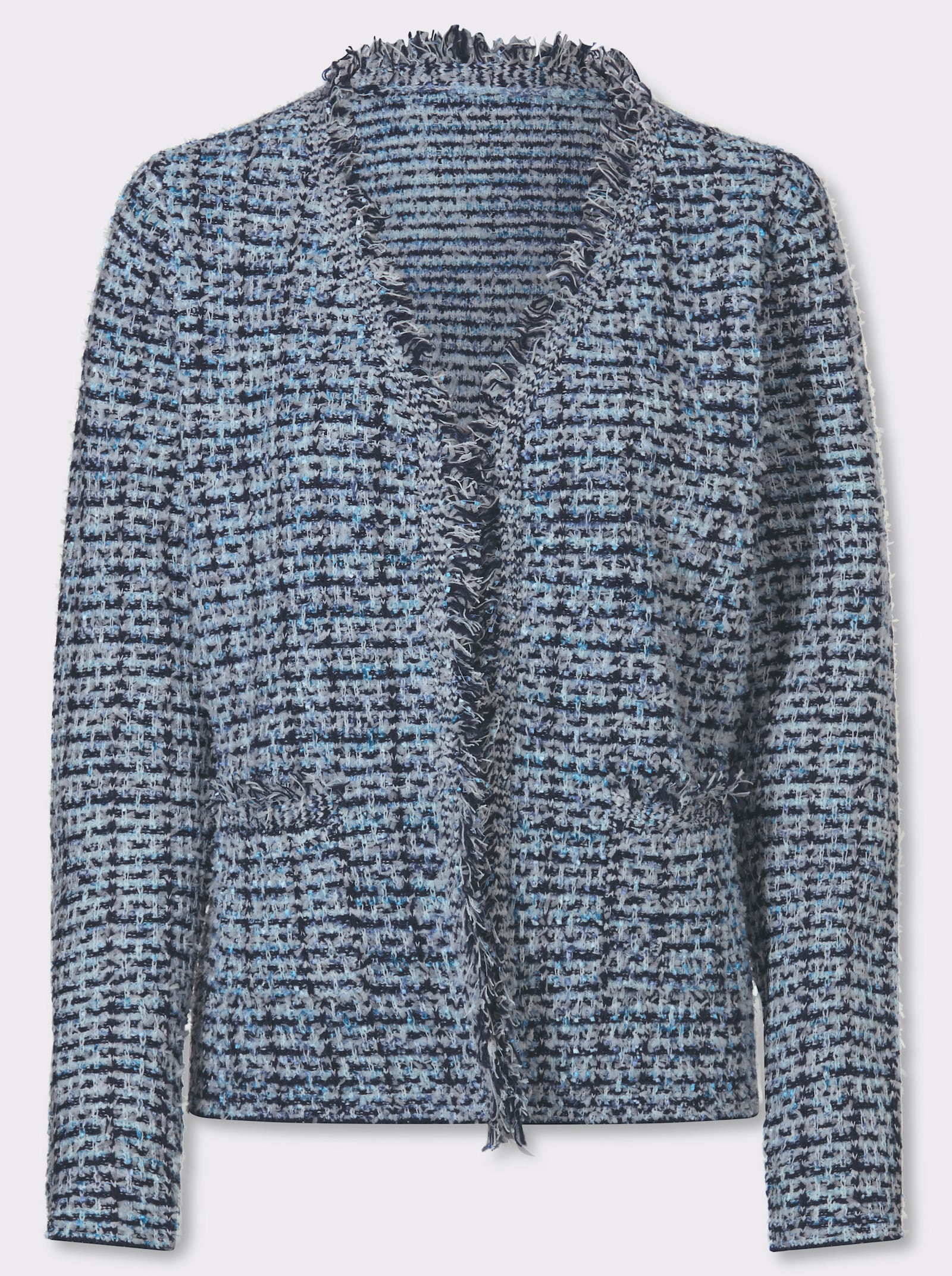 Cardigan - marine-ecru-gemustert