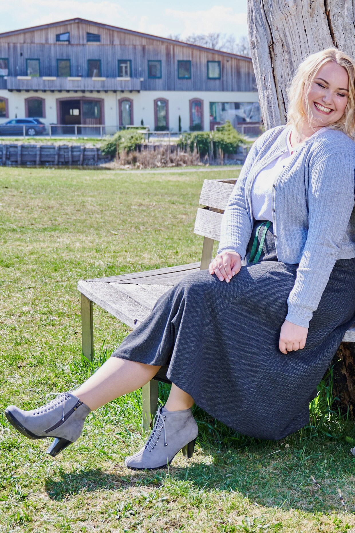 Hammerschmid Trachtenstrickjacke - grau