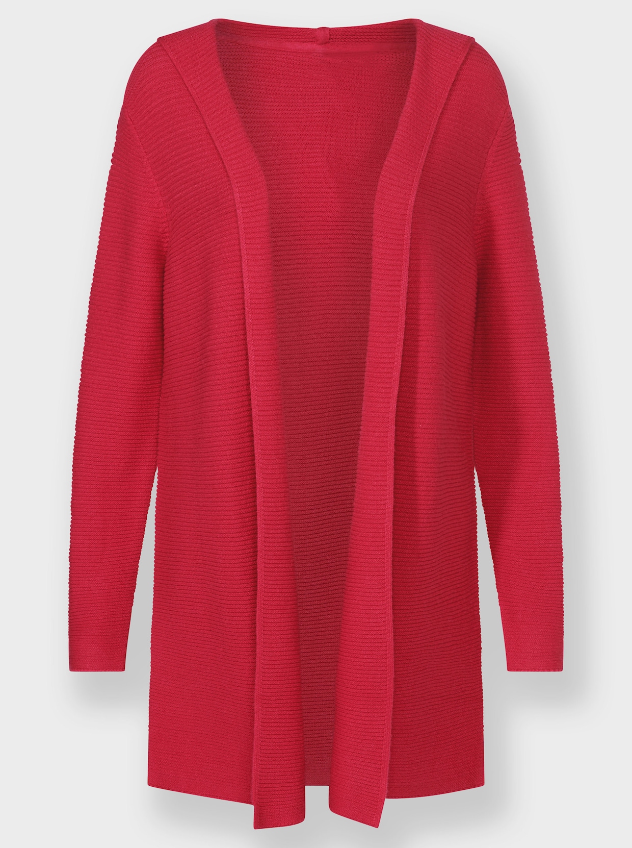heine Gebreid vest met capuchon - pink