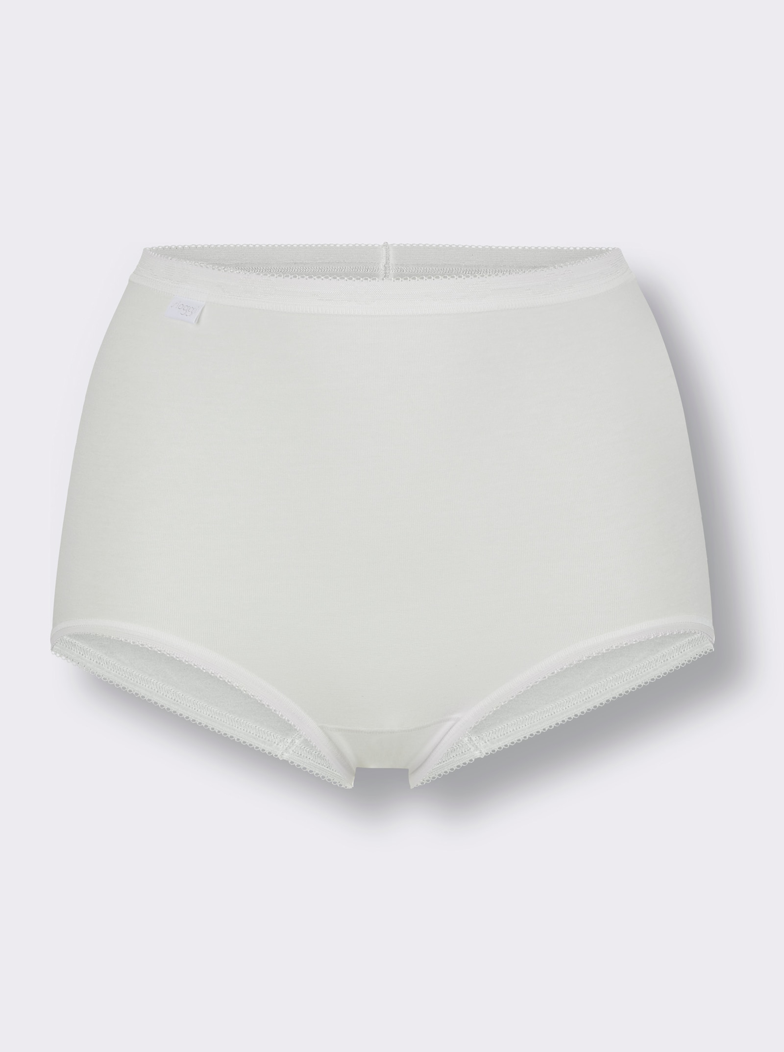 Sloggi Taillenslip ohne Seitennähte - weiß + marine + grau-meliert