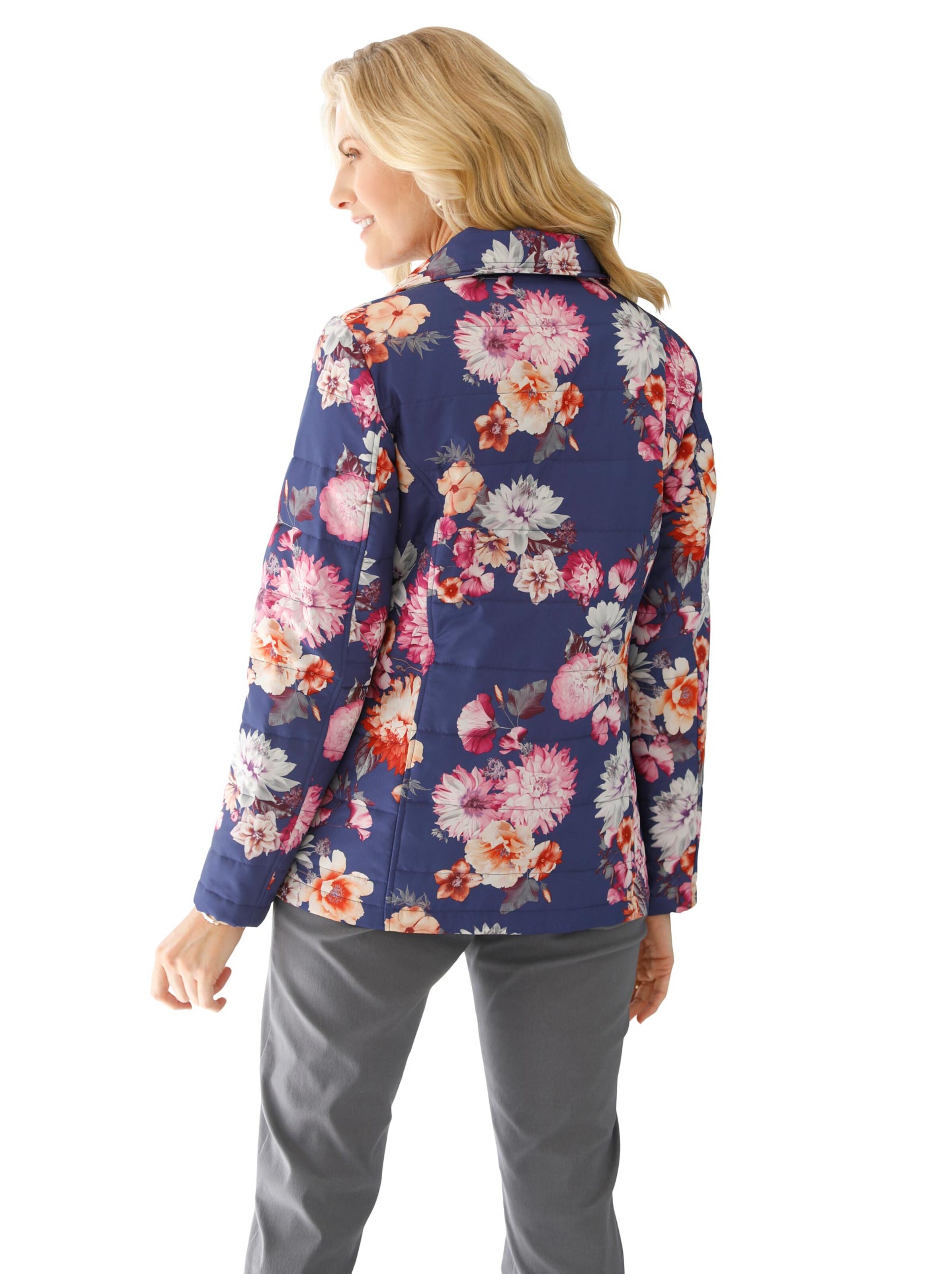 Jacke - dunkelblau-bedruckt