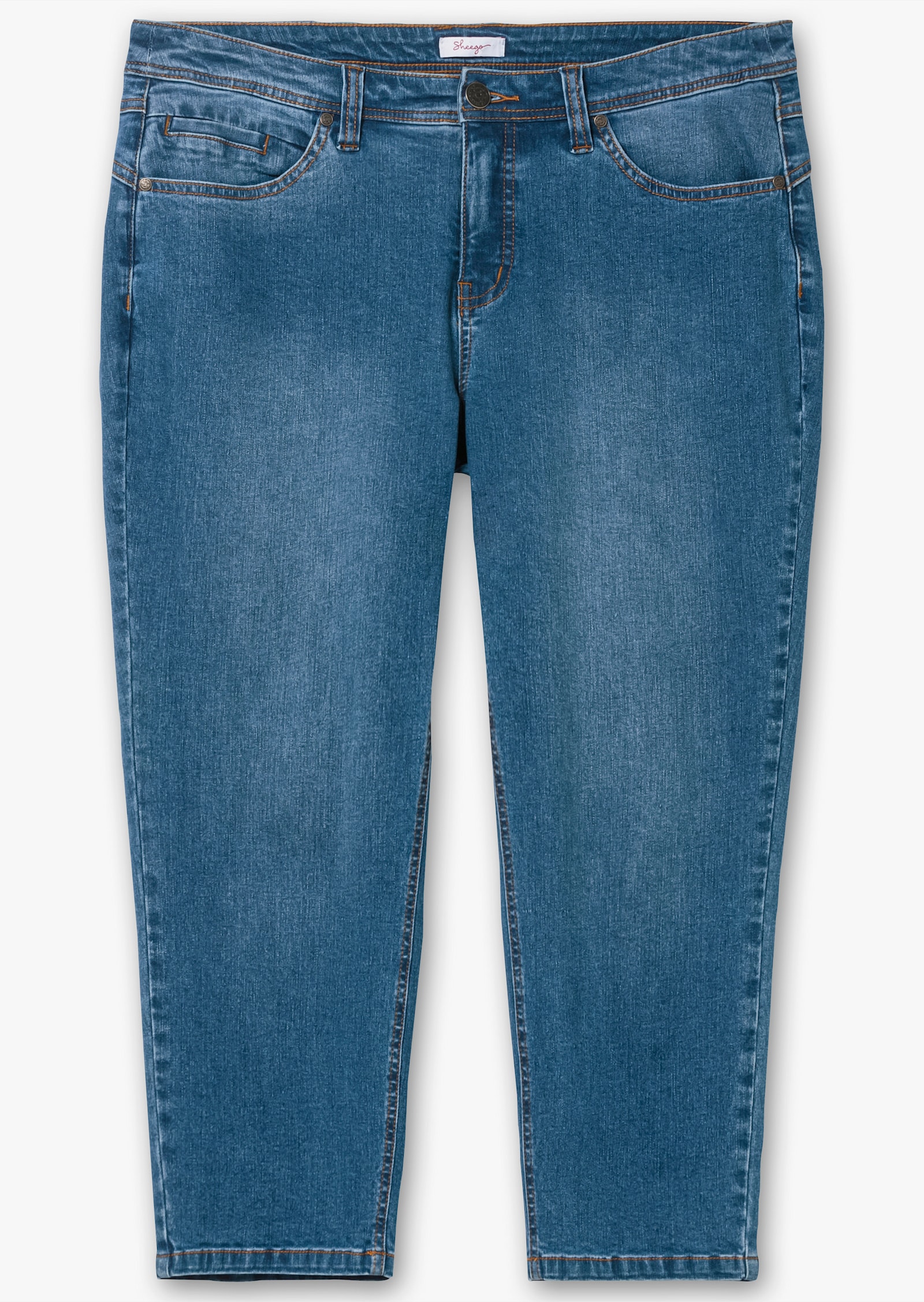 sheego 7/8-Jeans in schmaler Beinform - blue denim