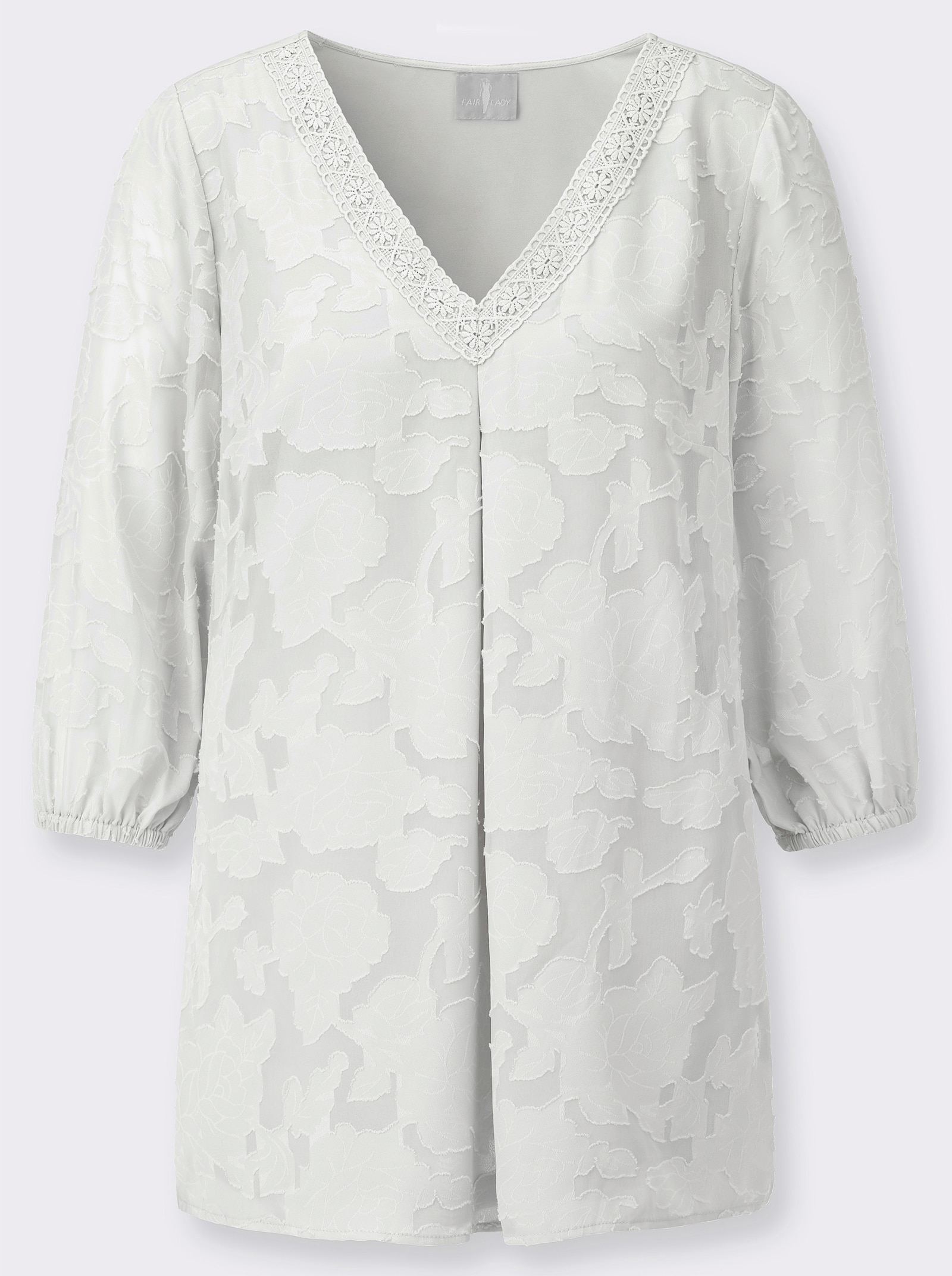 Dlouhá halenka - ecru