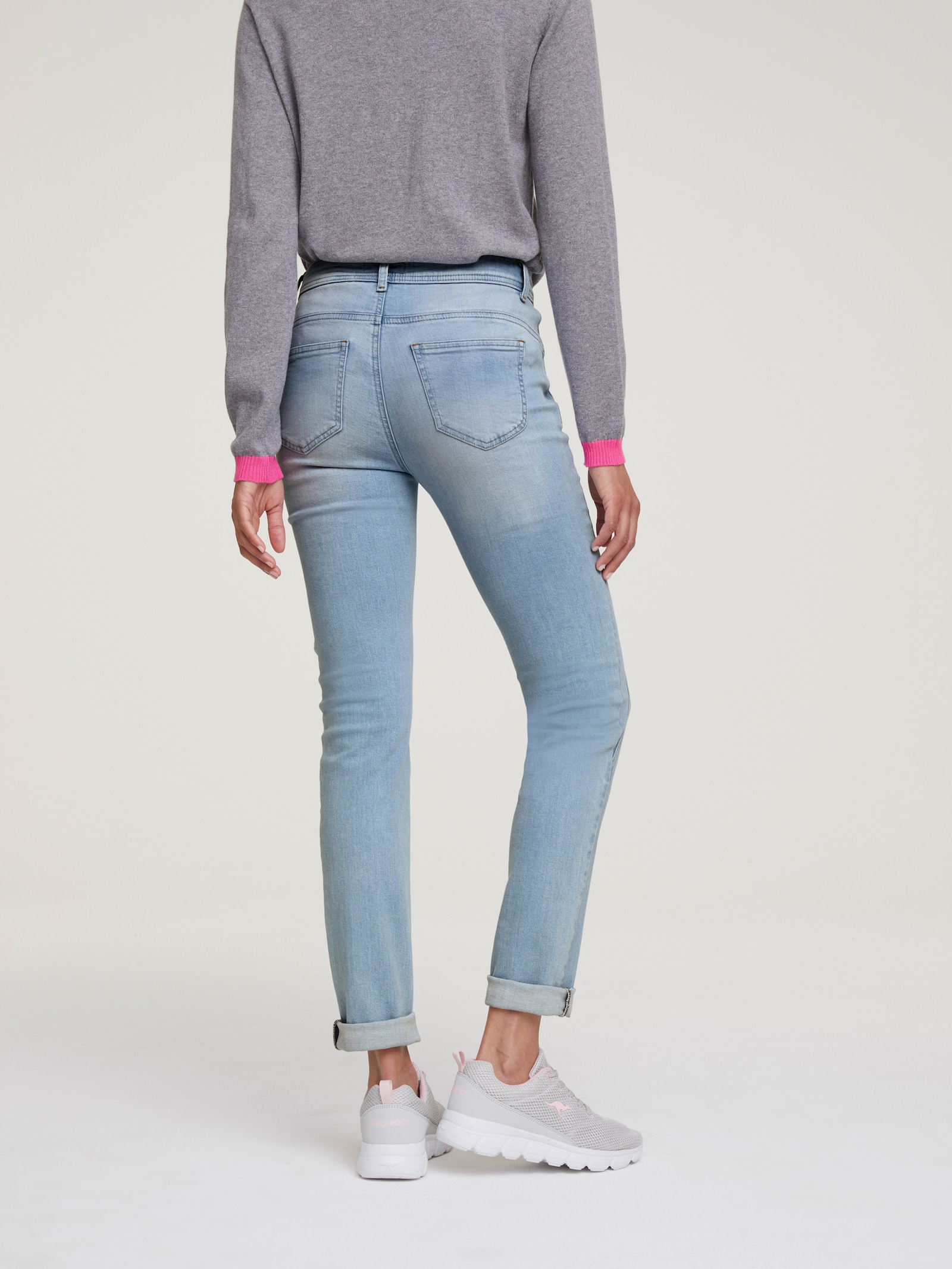 heine Jean skinny avec empiècement Power Mesh - délavé