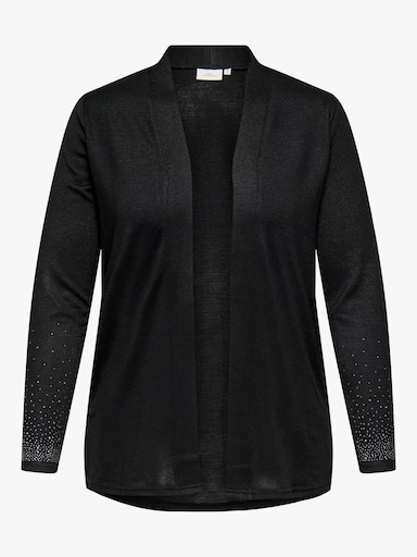 ONLY CARMAKOMA Strickjacke - black detail:solid