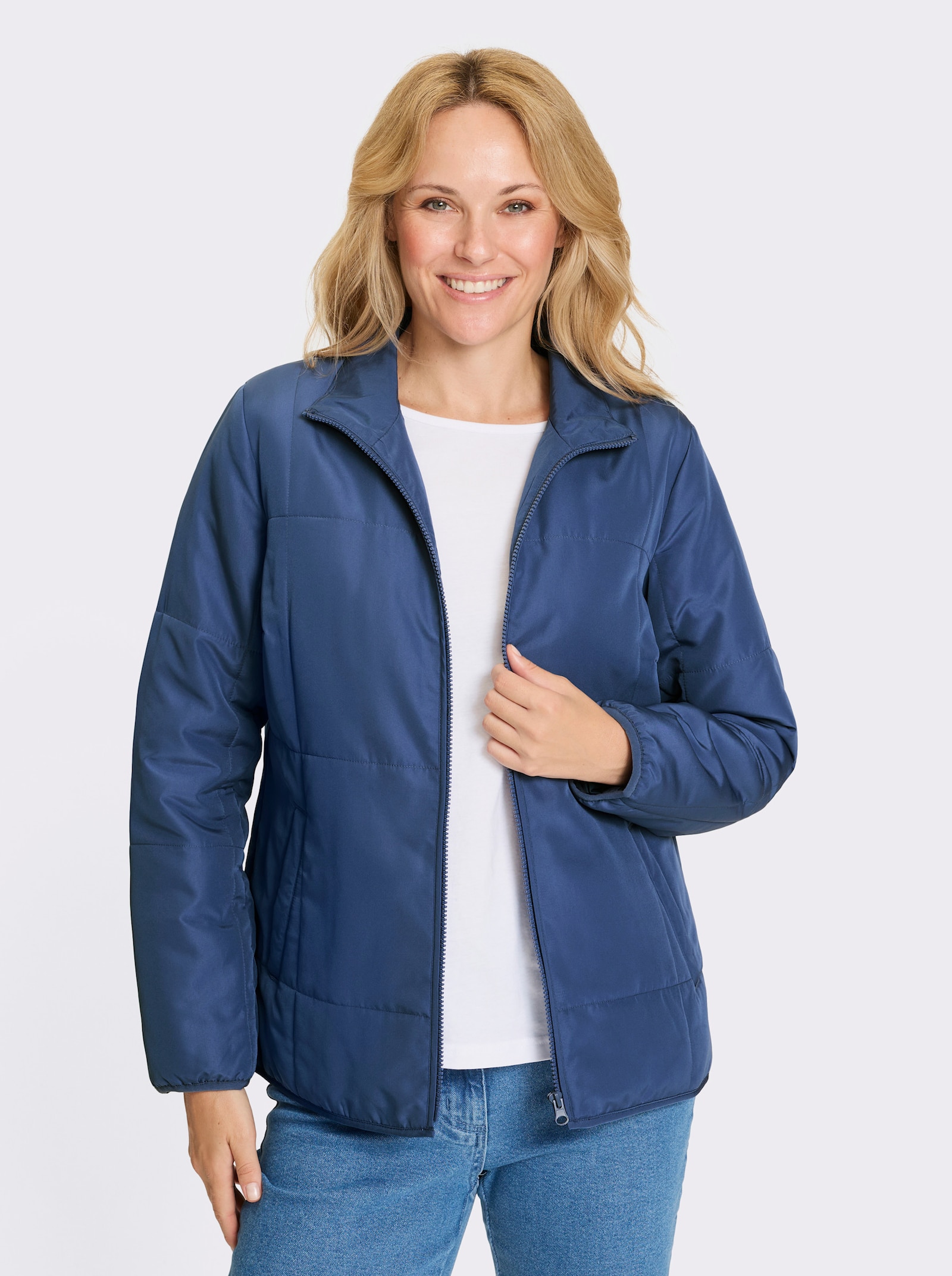 Steppjacke für den Übergang - jeansblau