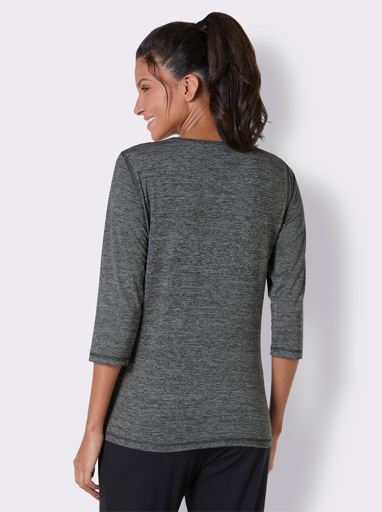 Catamaran Sports Funktionsshirt schnelltrocknend - grau-meliert-weiß