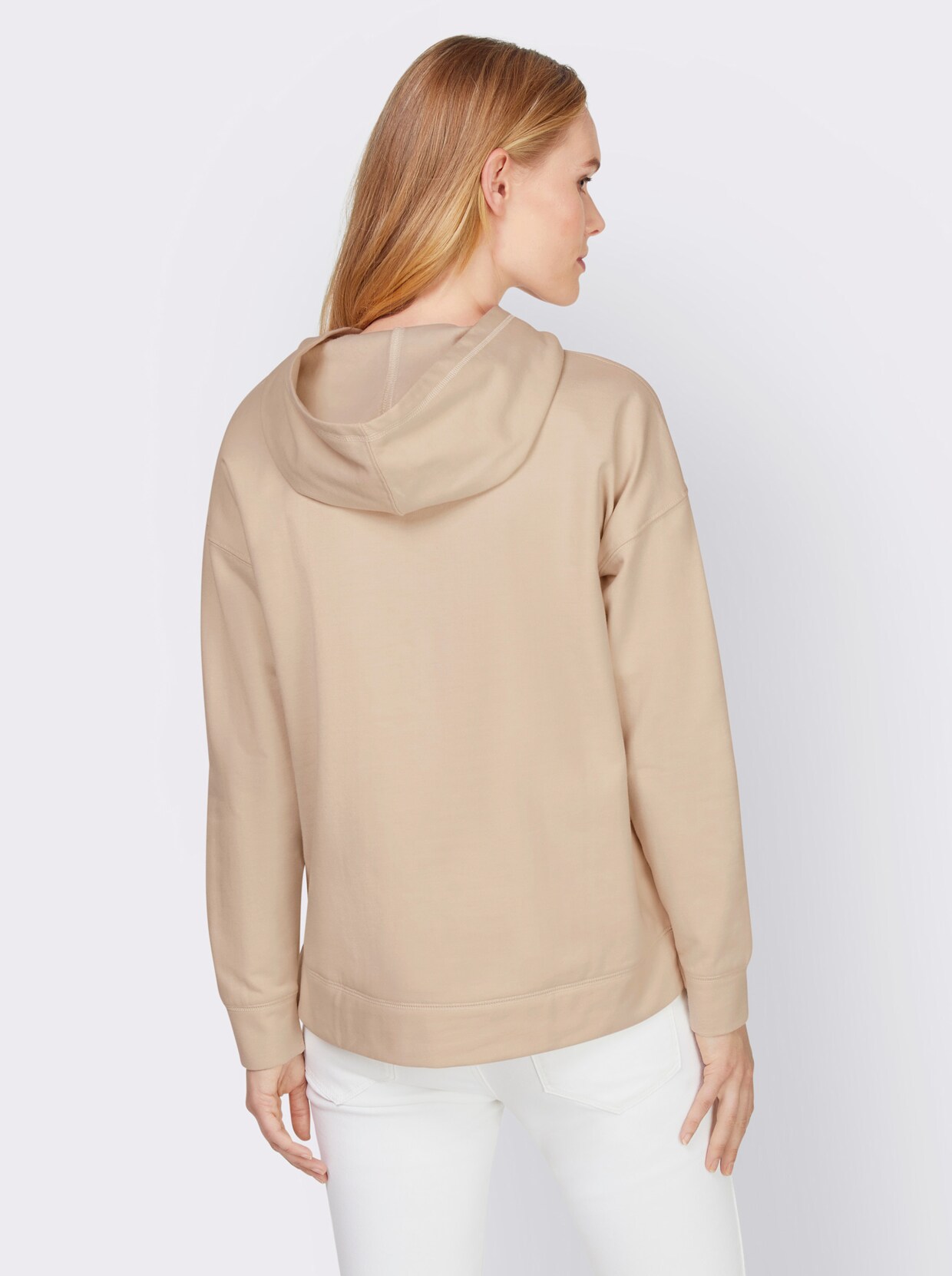 heine Sweatshirt met capuchon - zand