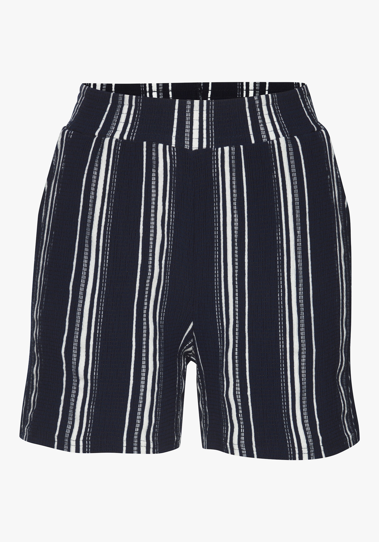 LASCANA Shorts - marine-weiss gestreift