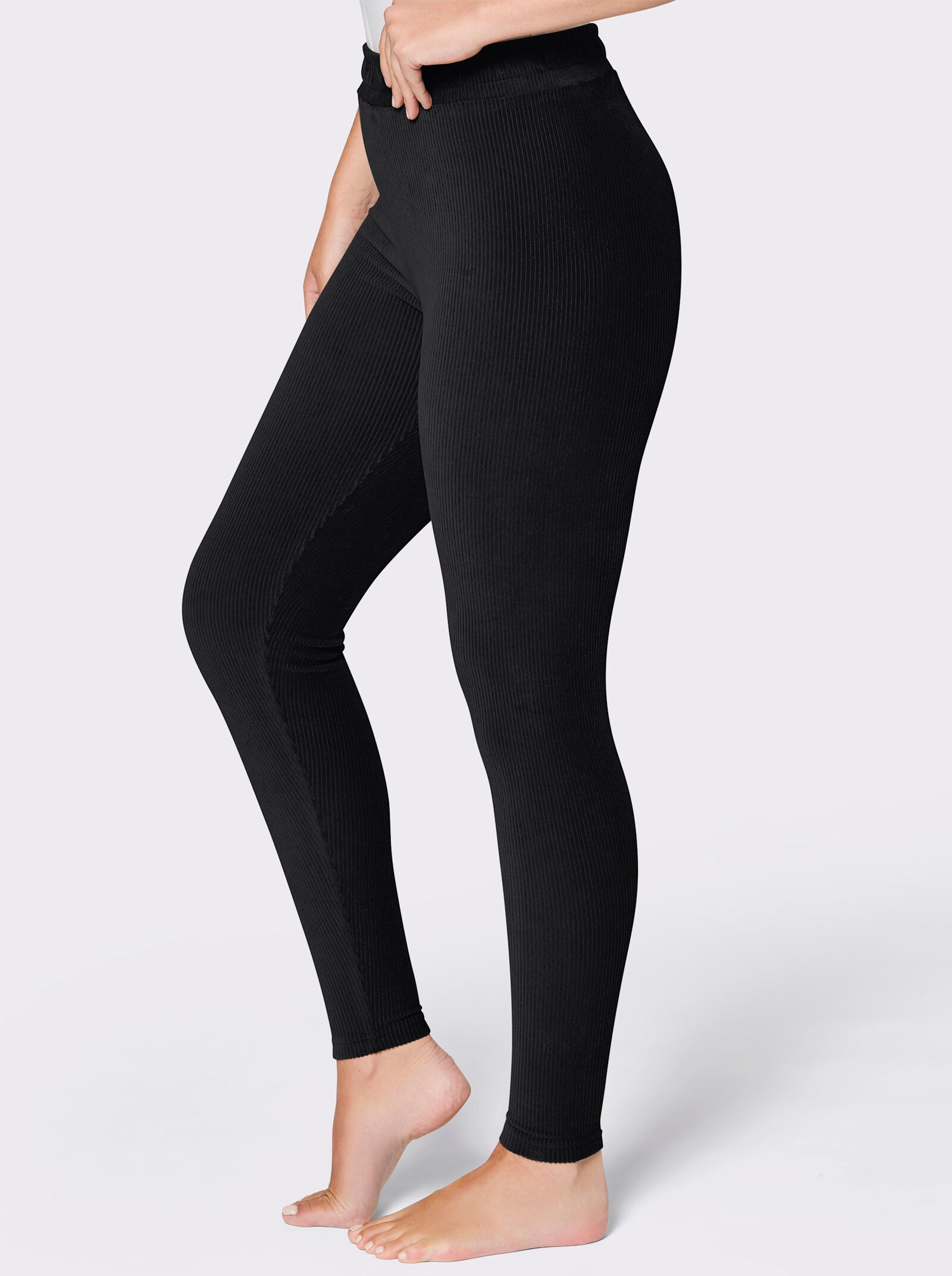 feel good Leggings in Nicki-Qualität - schwarz