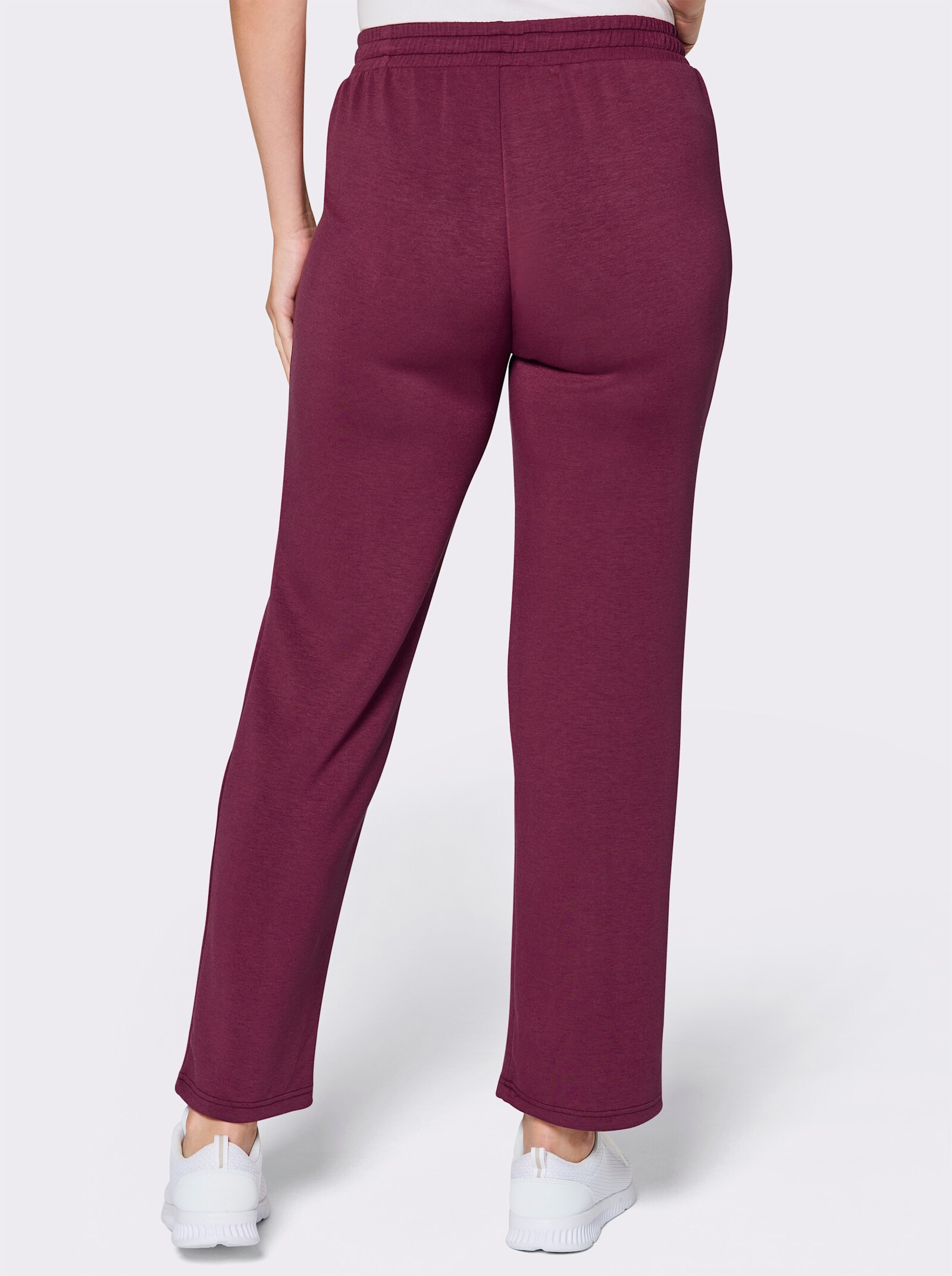 Catamaran Sports Freizeithose mit Kontrast-Paspel - bordeaux