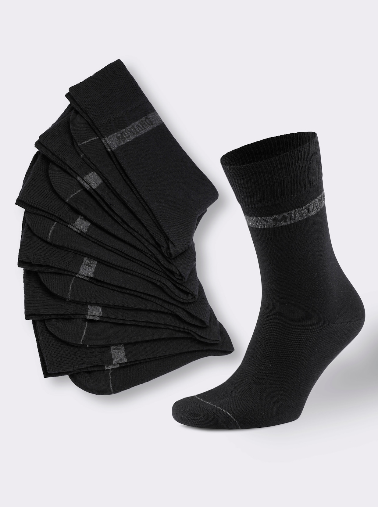 Mustang Herren-Socken - schwarz