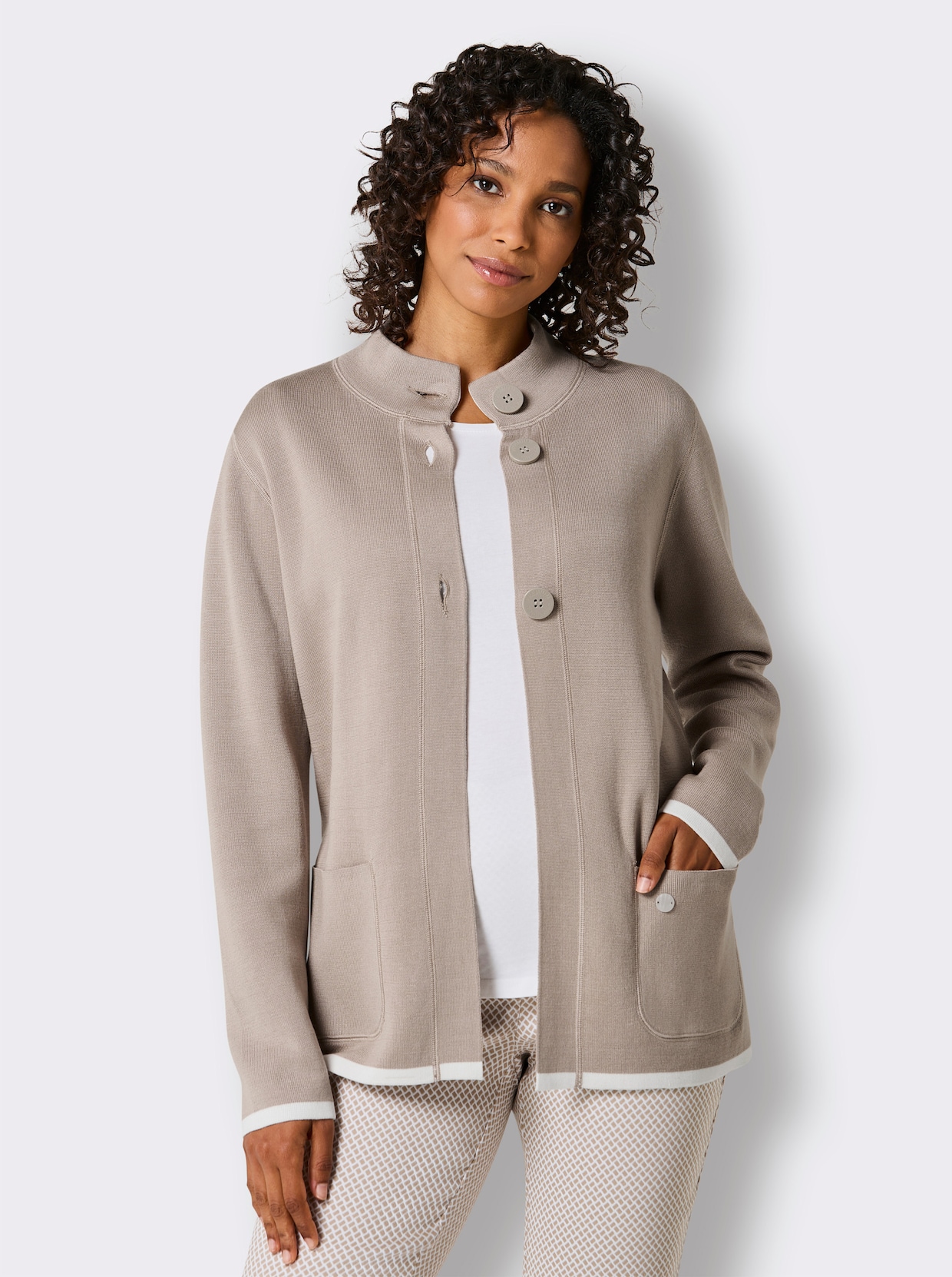 CREATION L PREMIUM Wendejacke - sesam-weiß