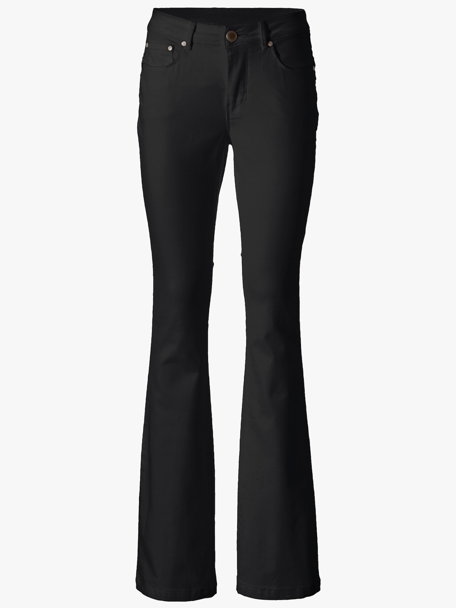 heine Bootcut-Jeans mit Bauchweg-Effekt - black denim