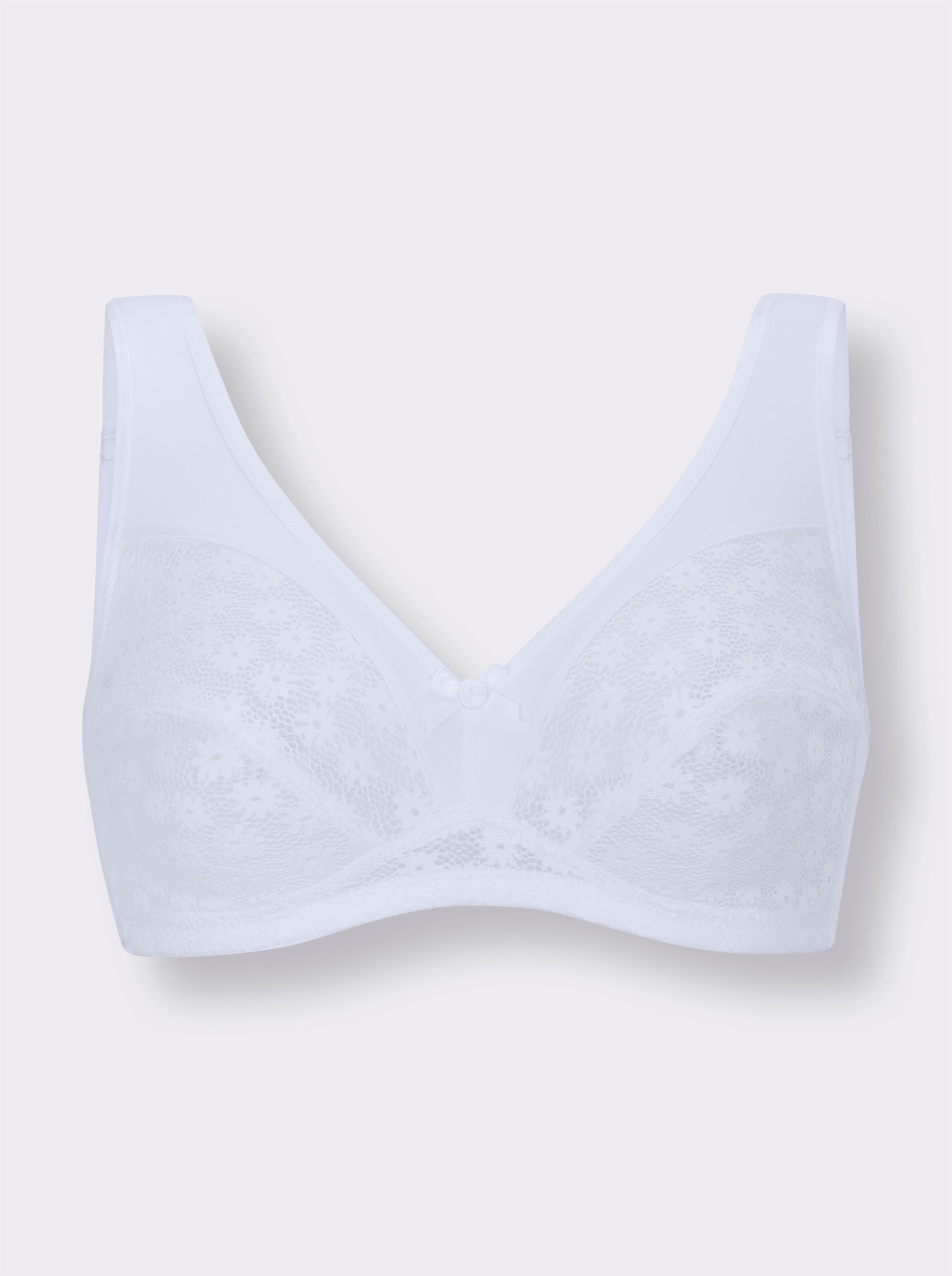 wäschepur BH ohne Bügel - weiß