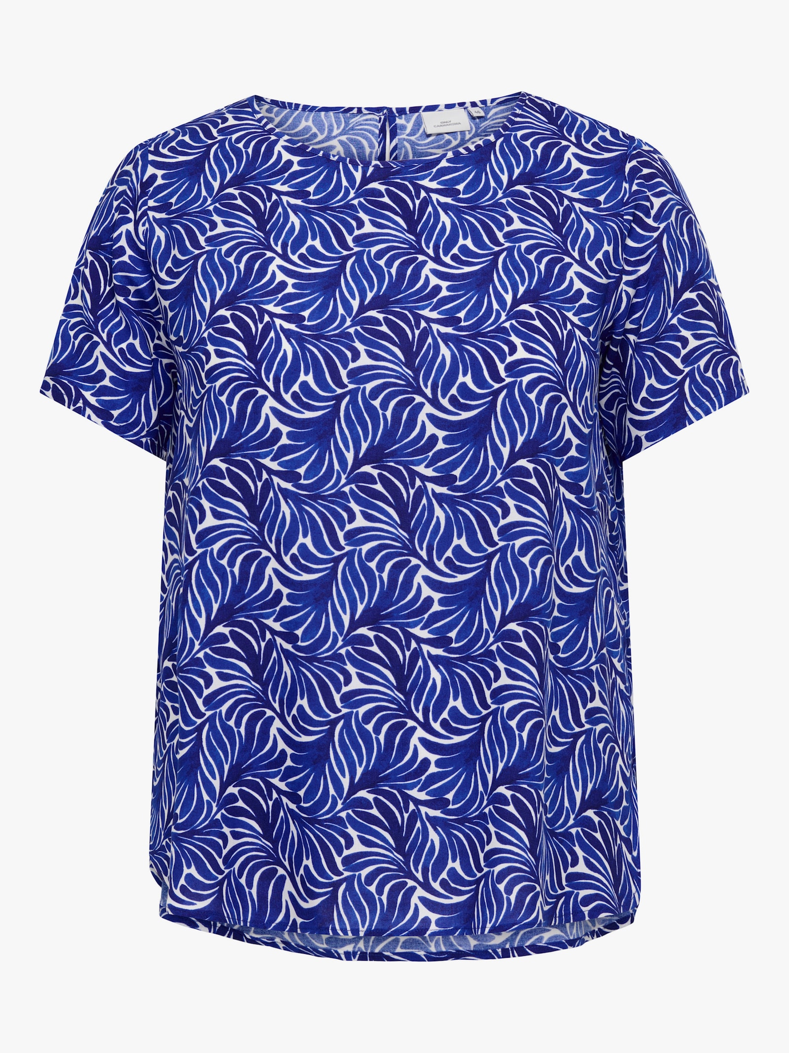 ONLY CARMAKOMA Shirtbluse - blueprint aop:dreamy leaves