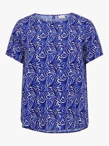 ONLY CARMAKOMA Shirtbluse - blueprint aop:dreamy leaves