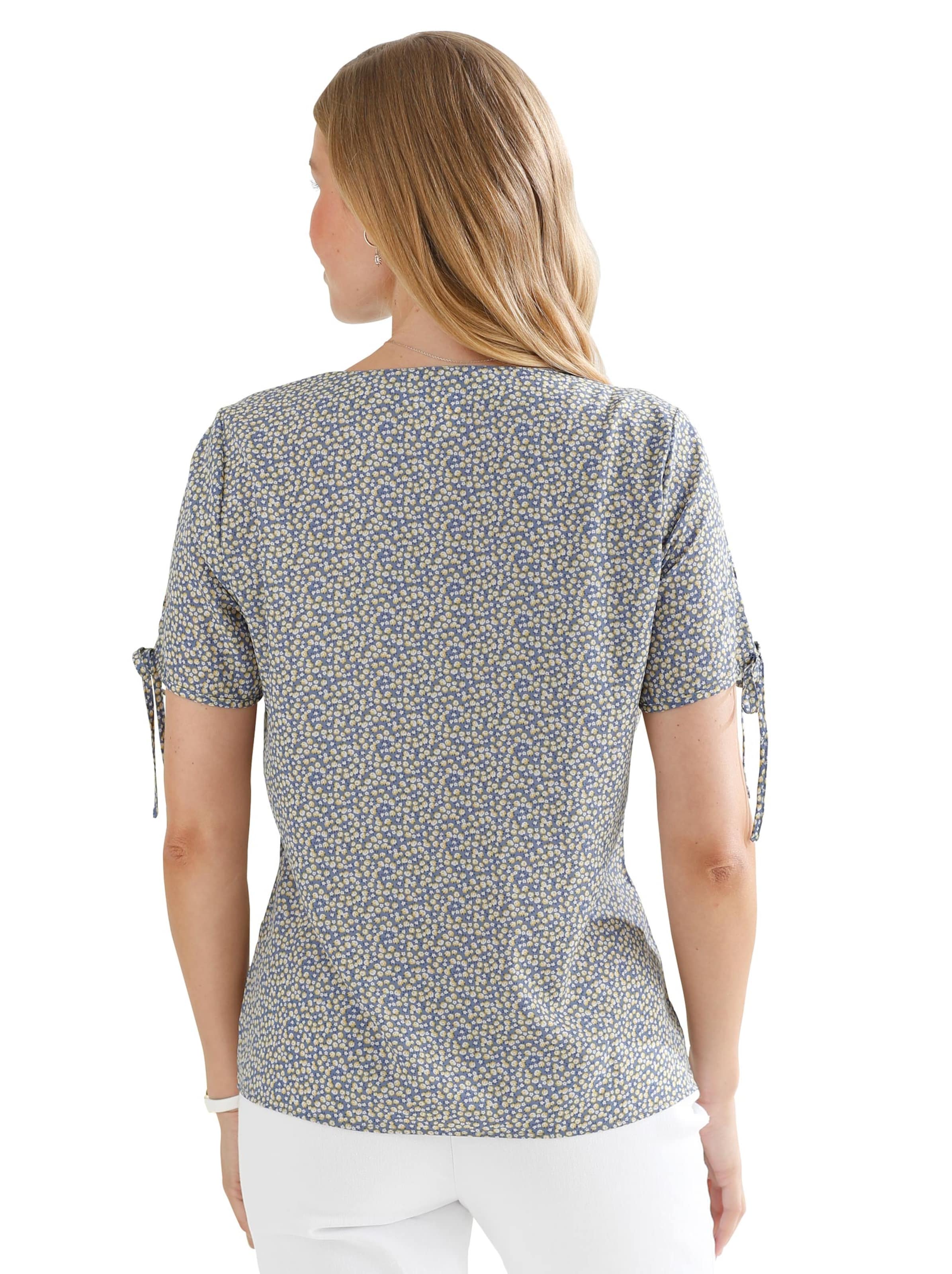 Bluse - bleu-gemustert