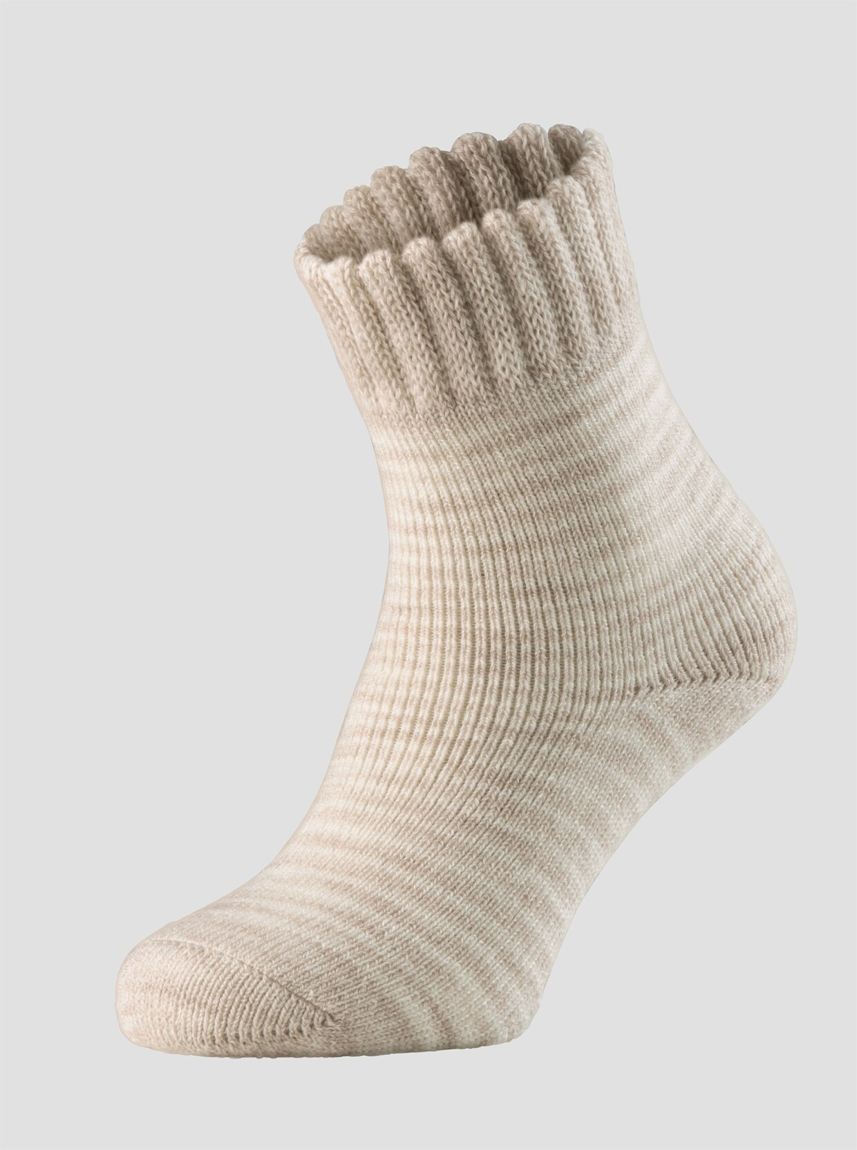 wäschepur Damen-Socken - sand-ecru-gestreift