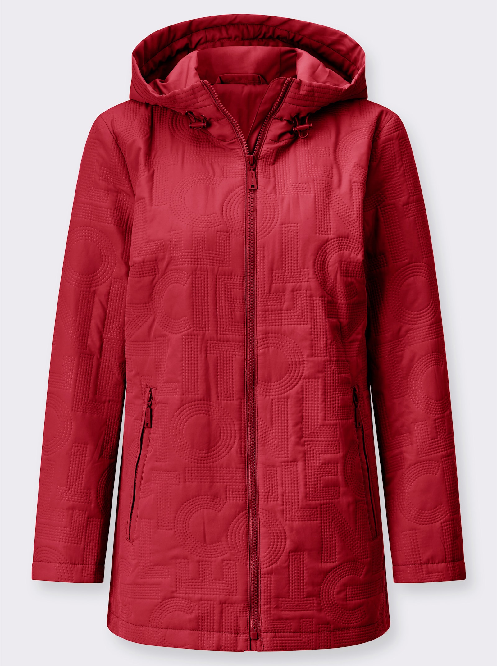 Jacke mit leichter Wattierung - erdbeere