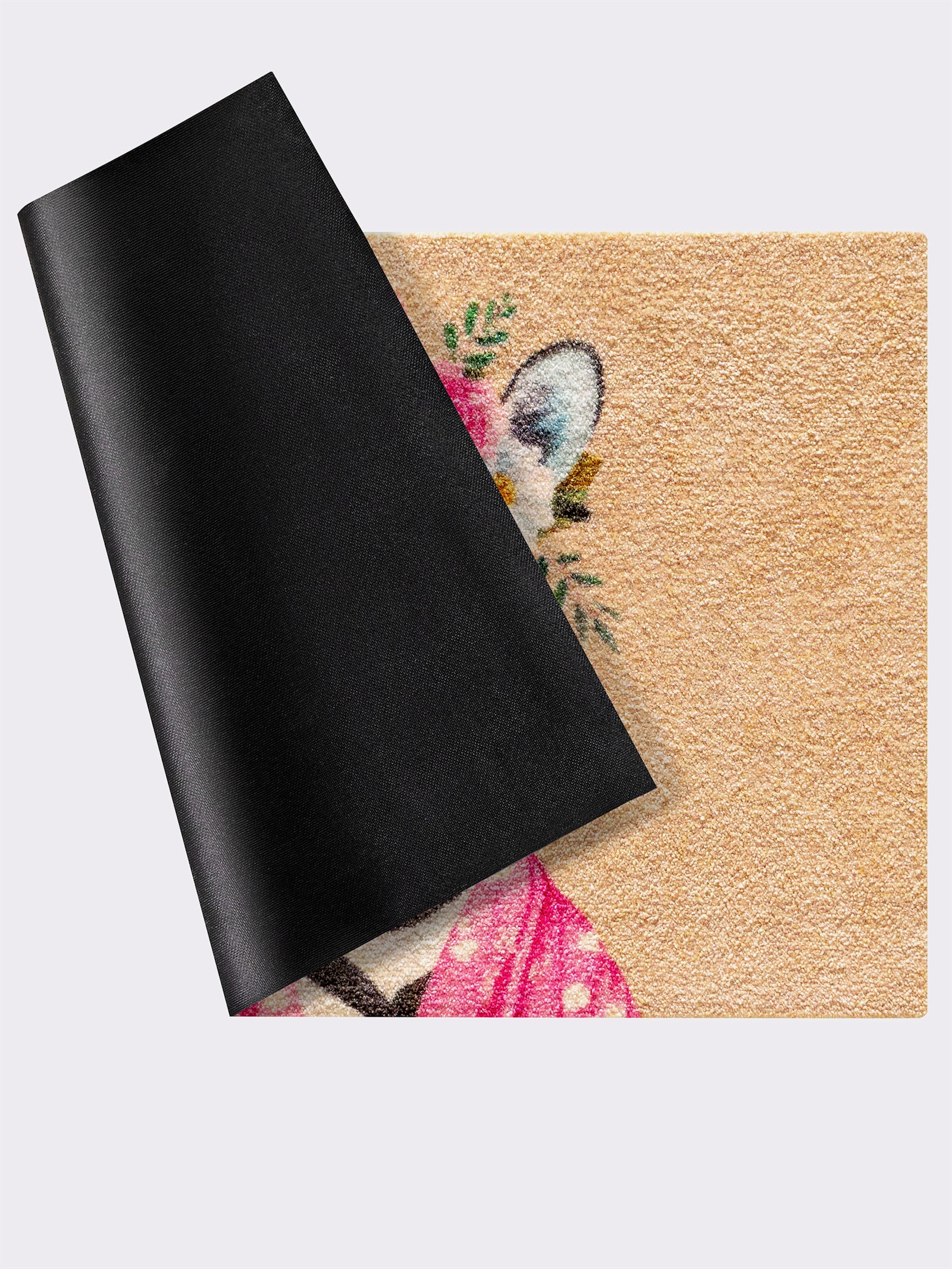 wash+dry by Kleen-Tex Paillasson - rose à motifs