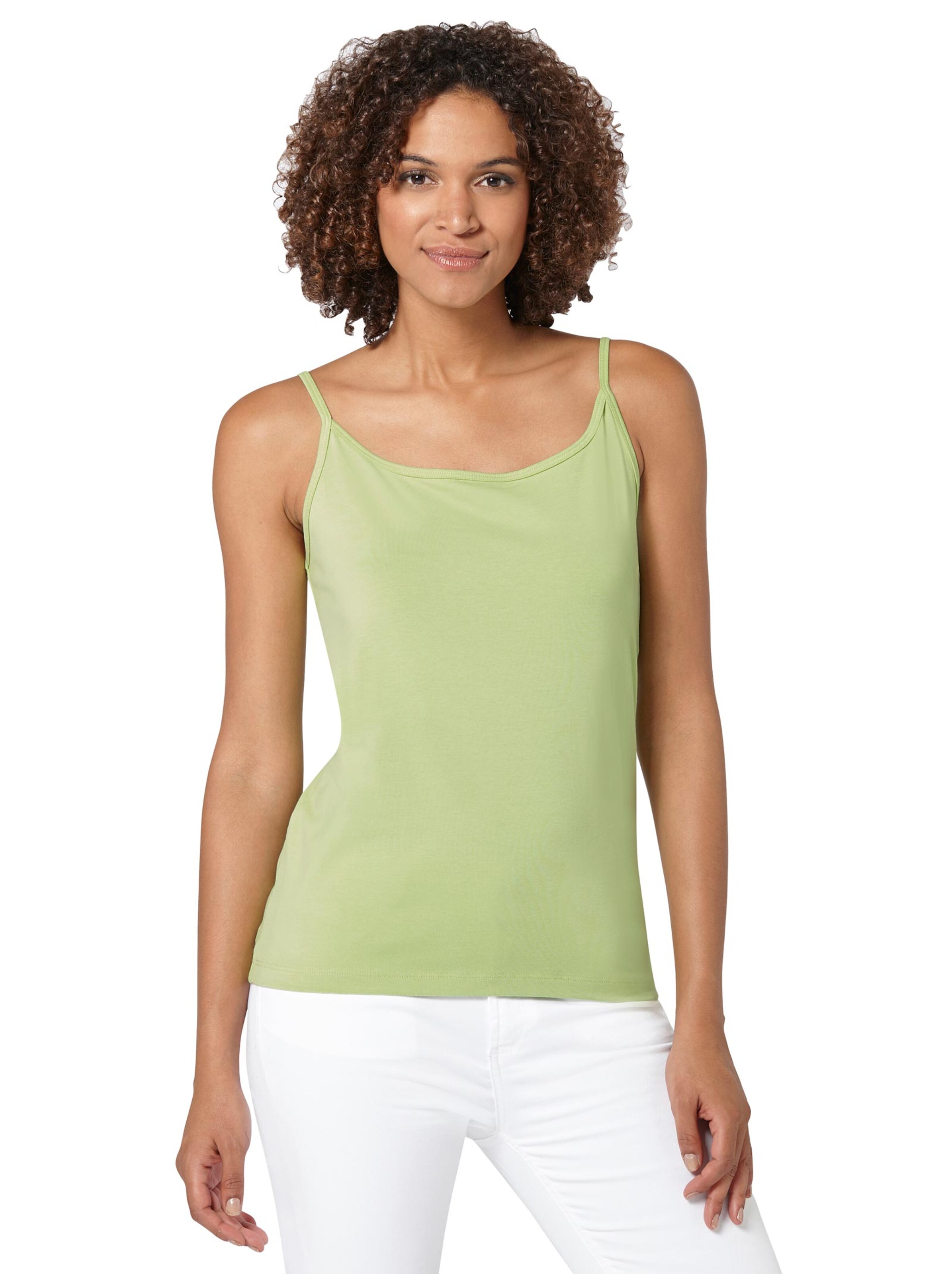 Spaghettitop - lindgrün