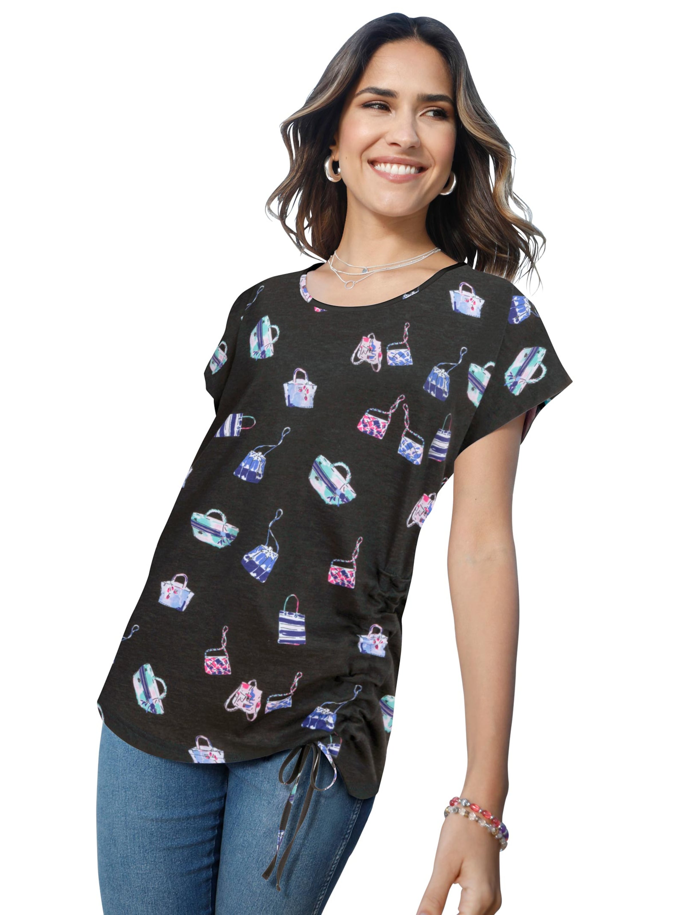 Shirt - schwarz-bedruckt