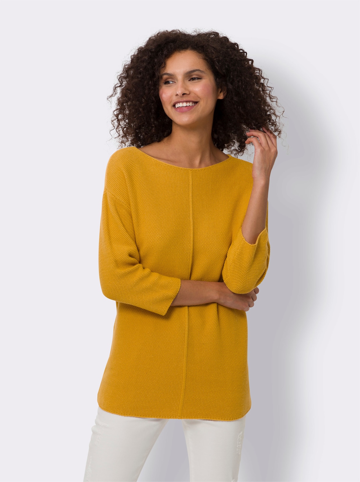 heine Pull en tricot - ocre