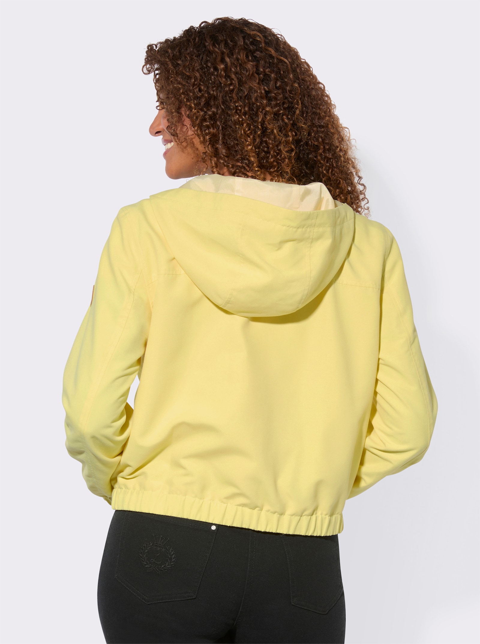 Jacke mit elastischen Abschlüssen - zitrone