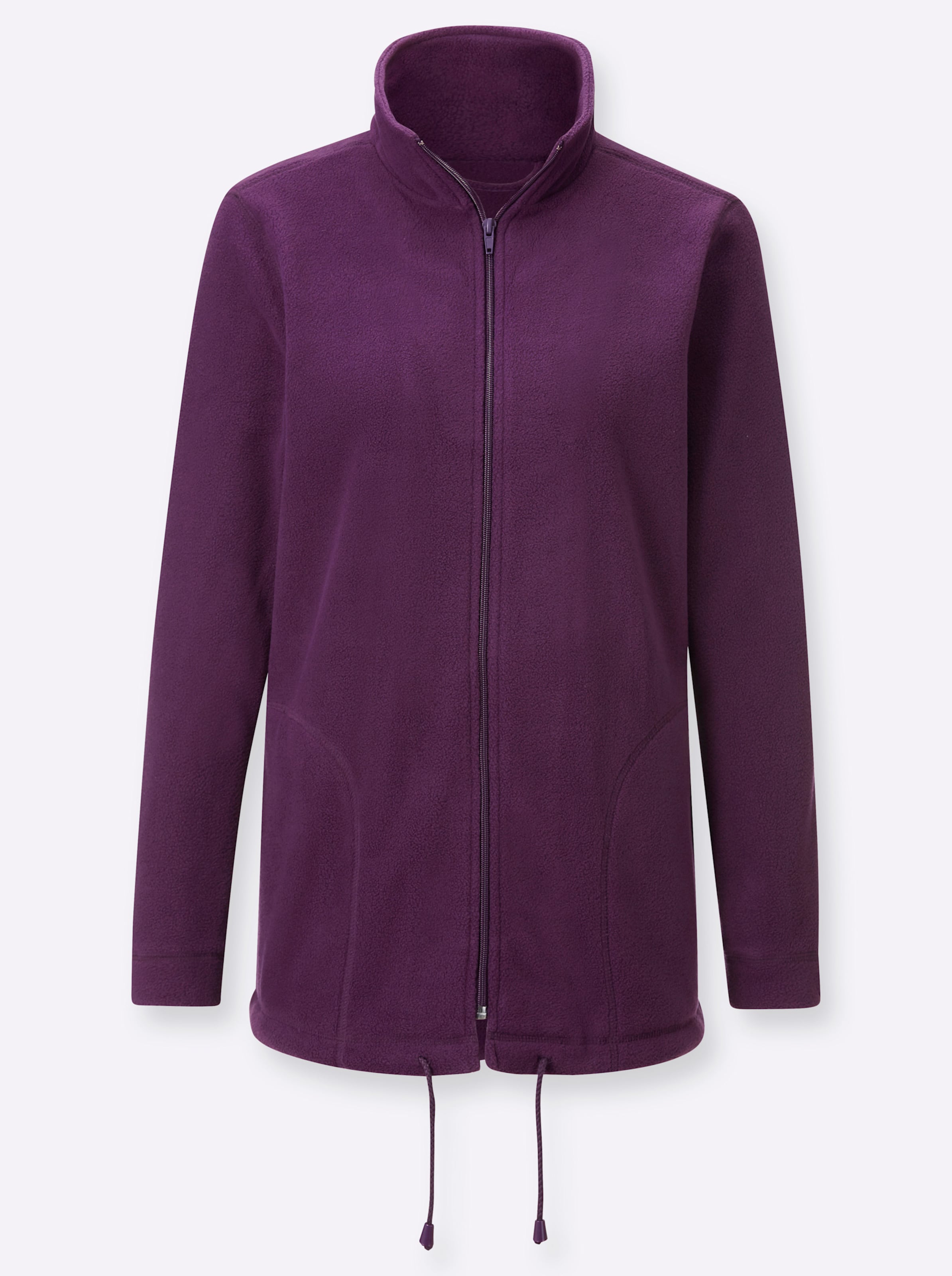 Sheego Damen Pflaume Fleecejacke - Bild 2