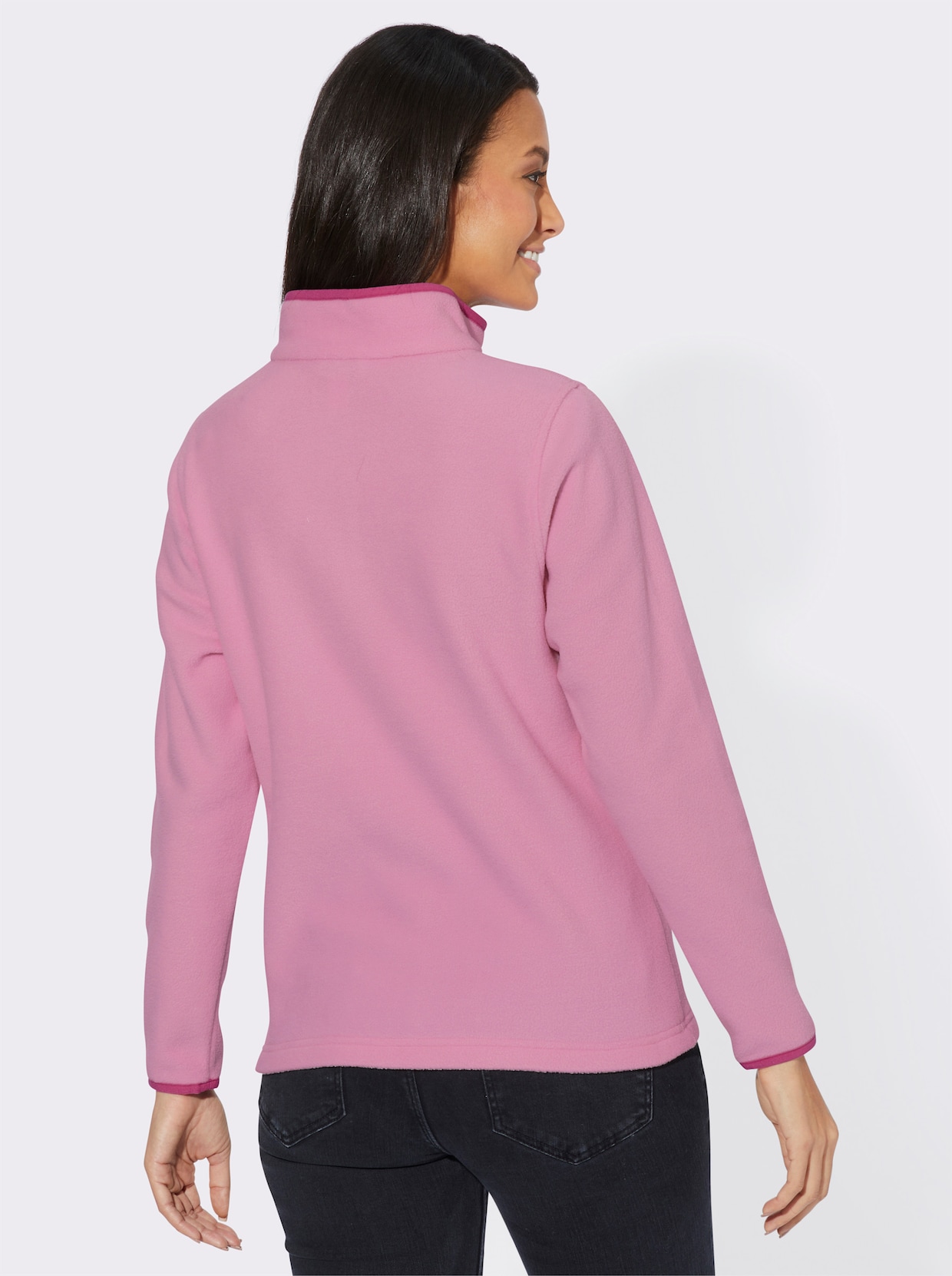 Fleecové tričko - růžová