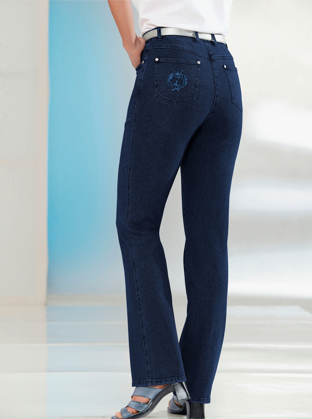 5-ficks jeans - marin