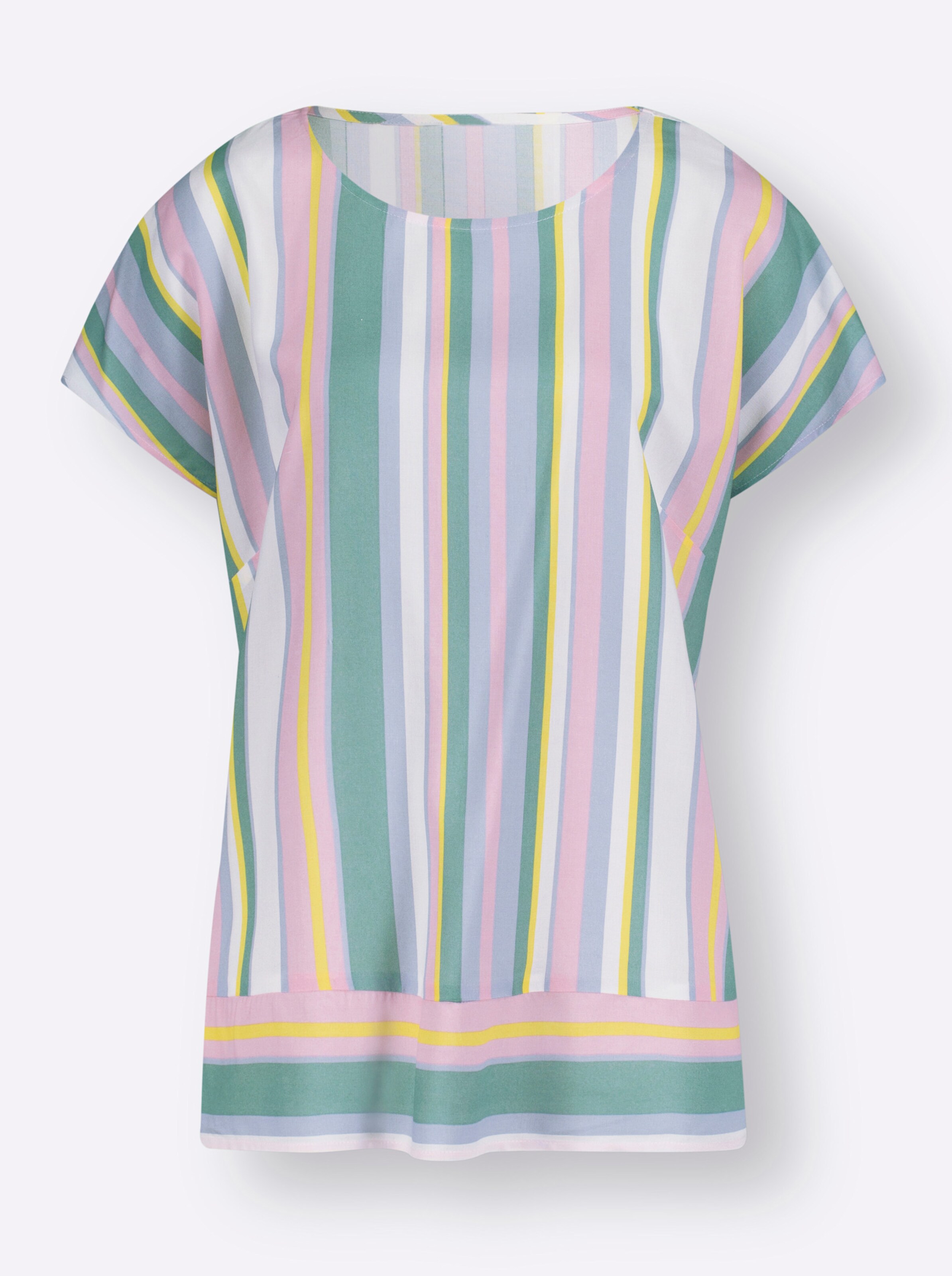 Witt Weiden Damen Bluse rosé salbei gestreift  - Onlineshop Witt Weiden
