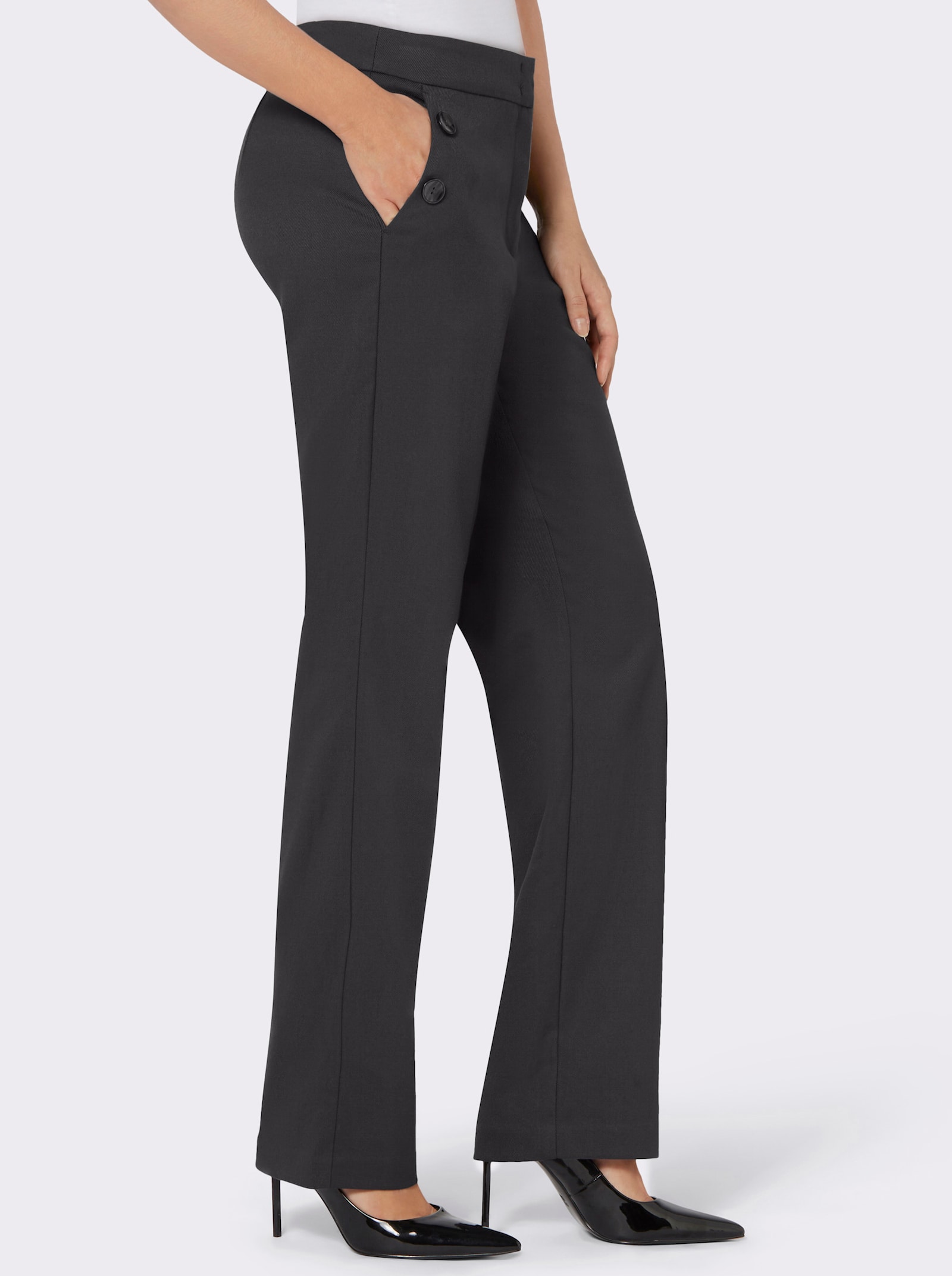 Hose mit Rautenmuster - graphit