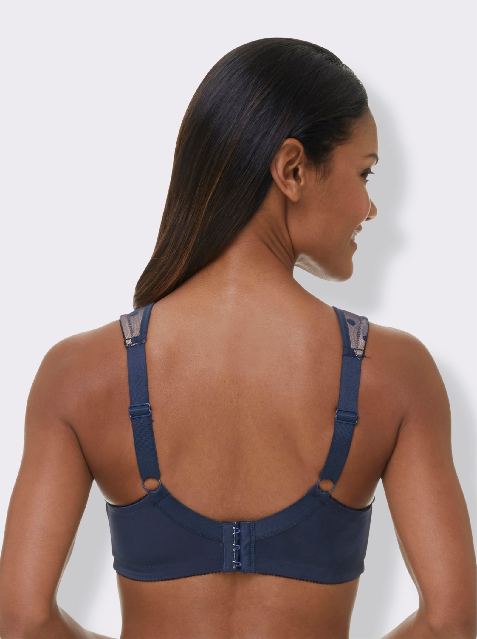 Susa Entlastungs-BH ohne Bügel - marine-getupft