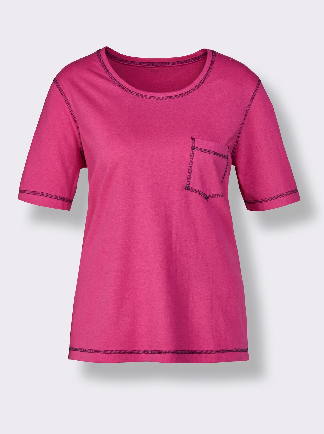feel good Shirts - marine + fuchsia
