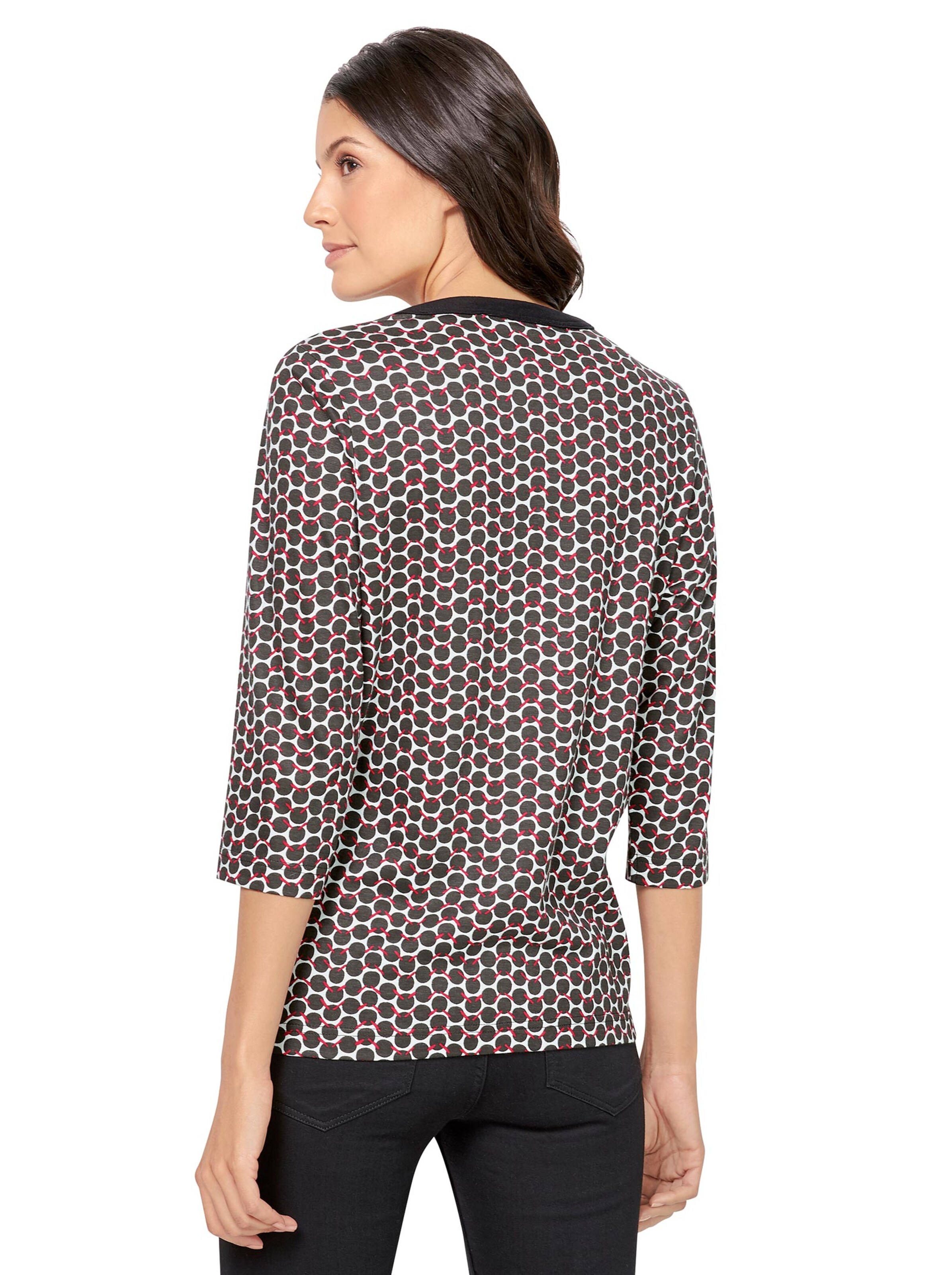 Shirt - schwarz-weiß-bedruckt