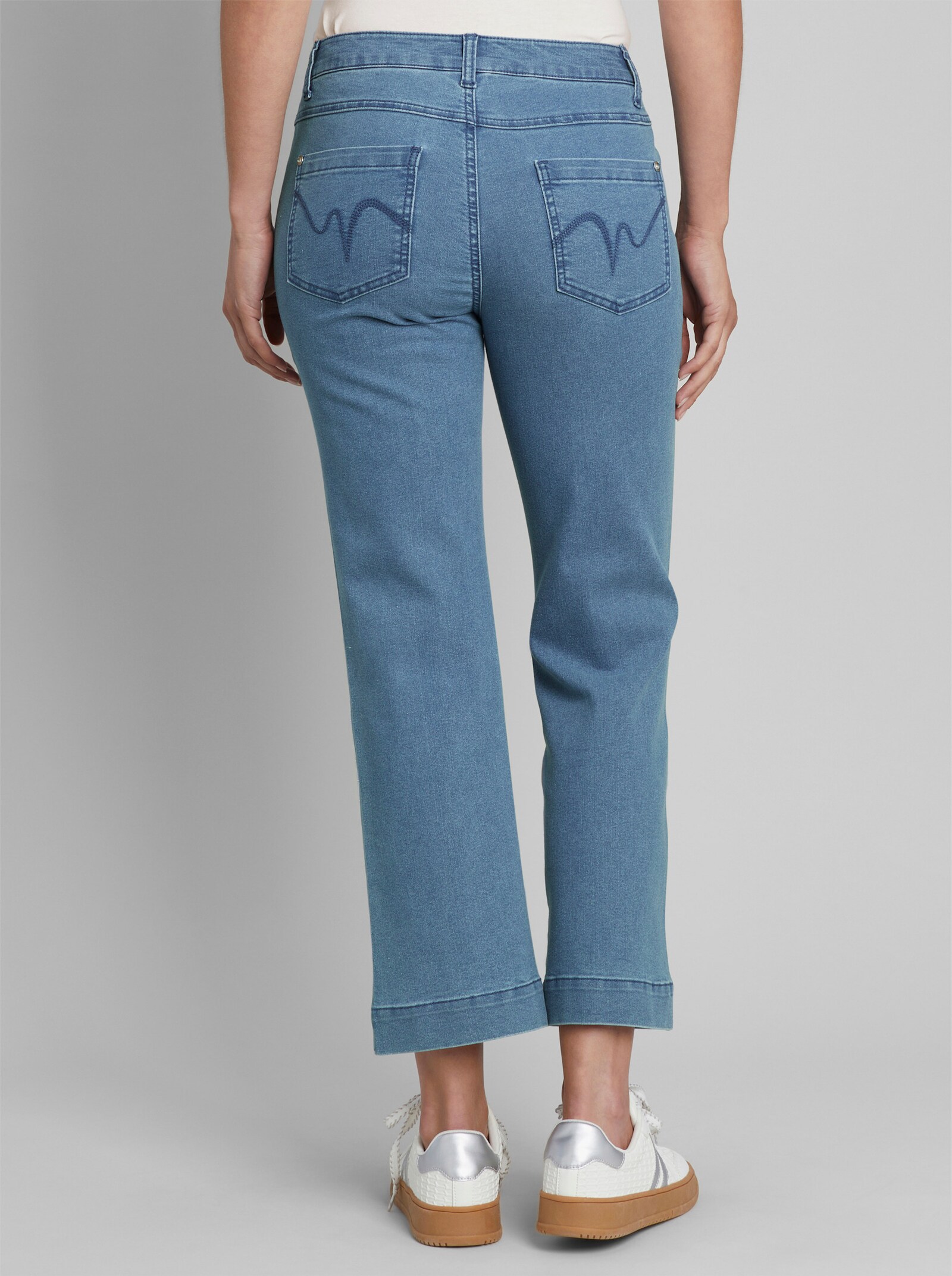 heine Jeans mit Galonstreifen - blue-bleached