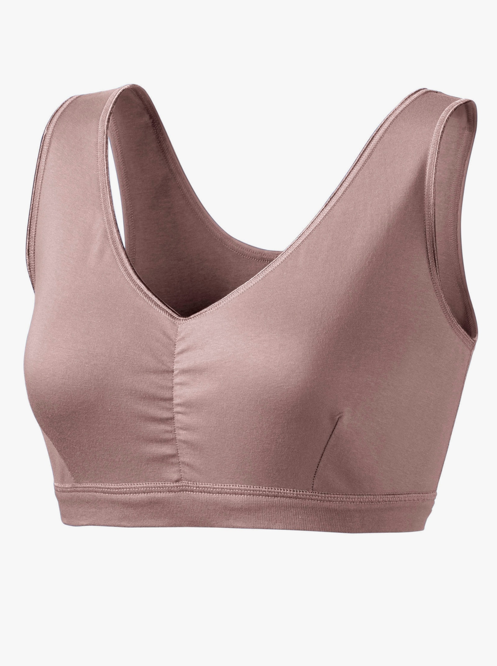 wäschepur Bustier avec ceinture douce doublée - bleu jean + mauve