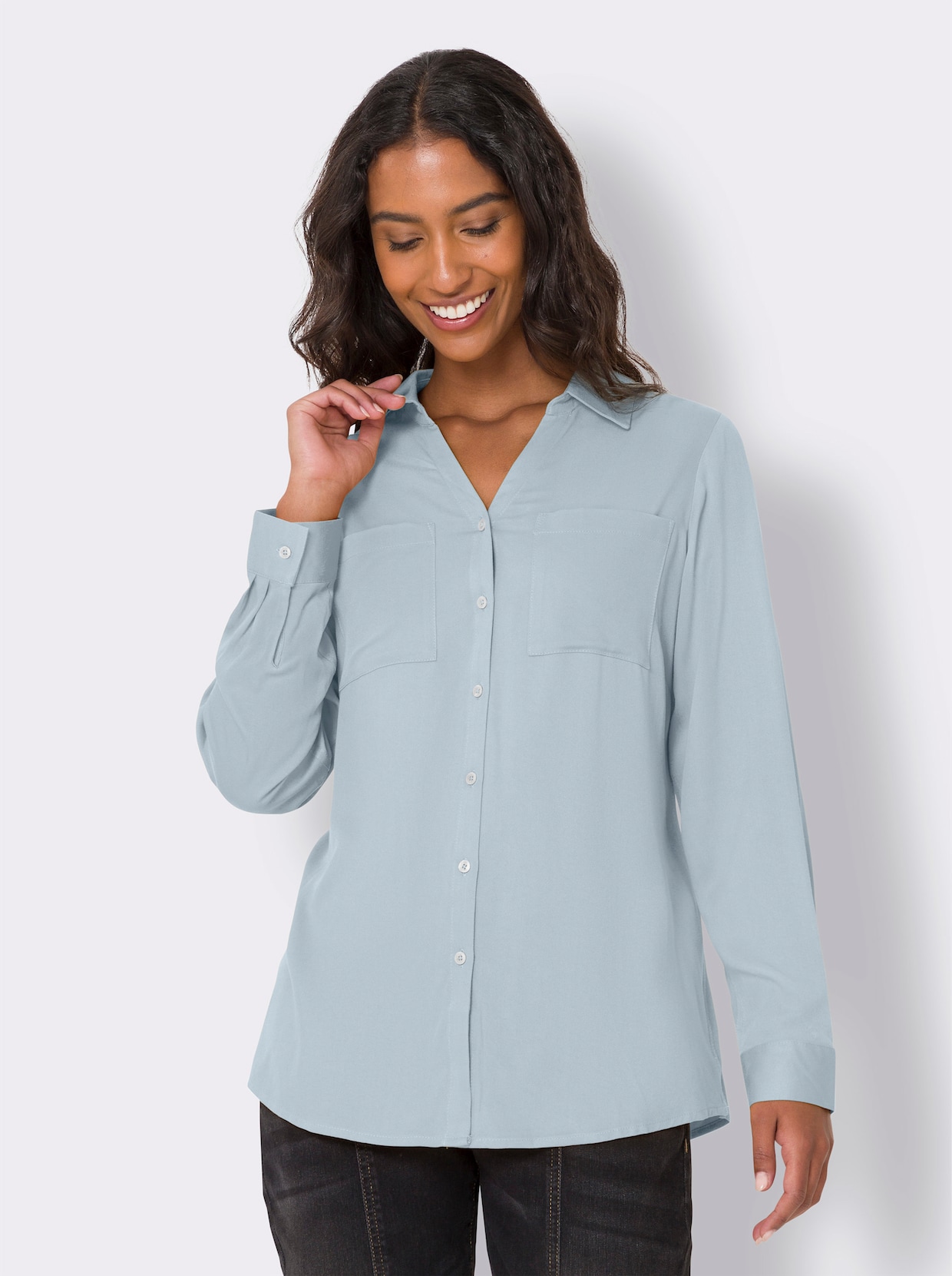 heine Bluse - hellblau