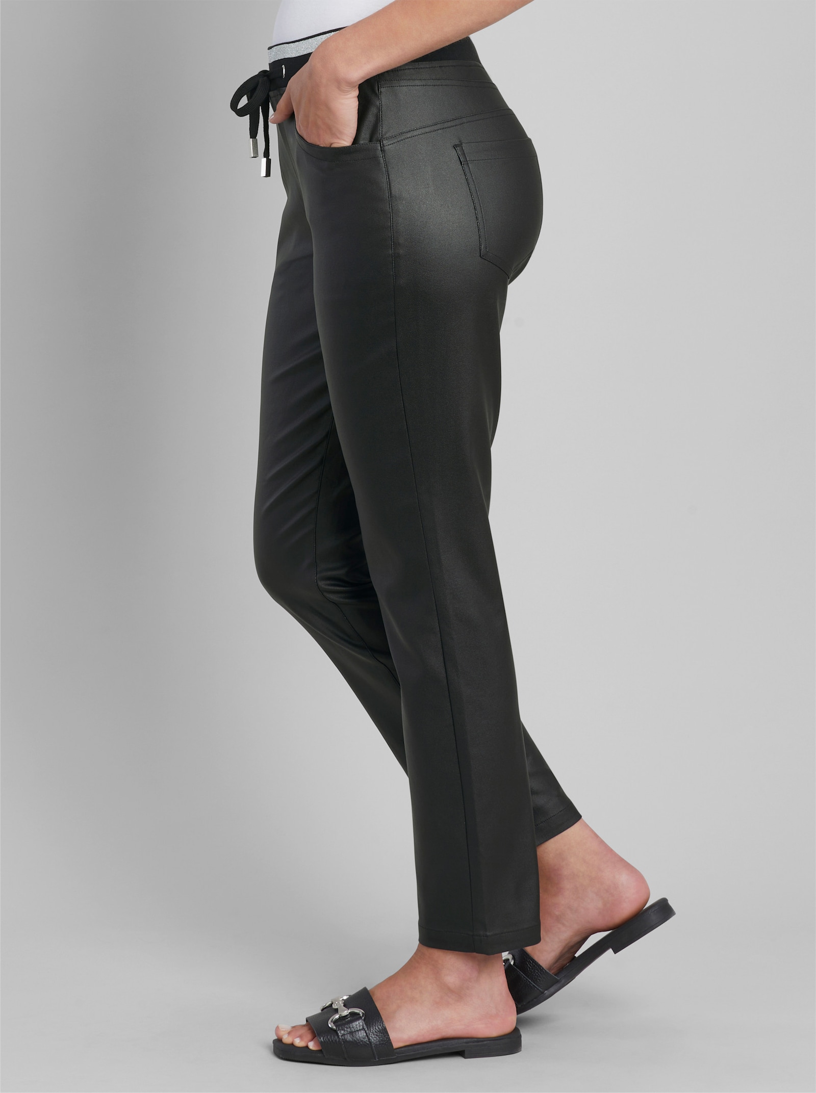 heine Schlupfhose mit Beschichtung - schwarz