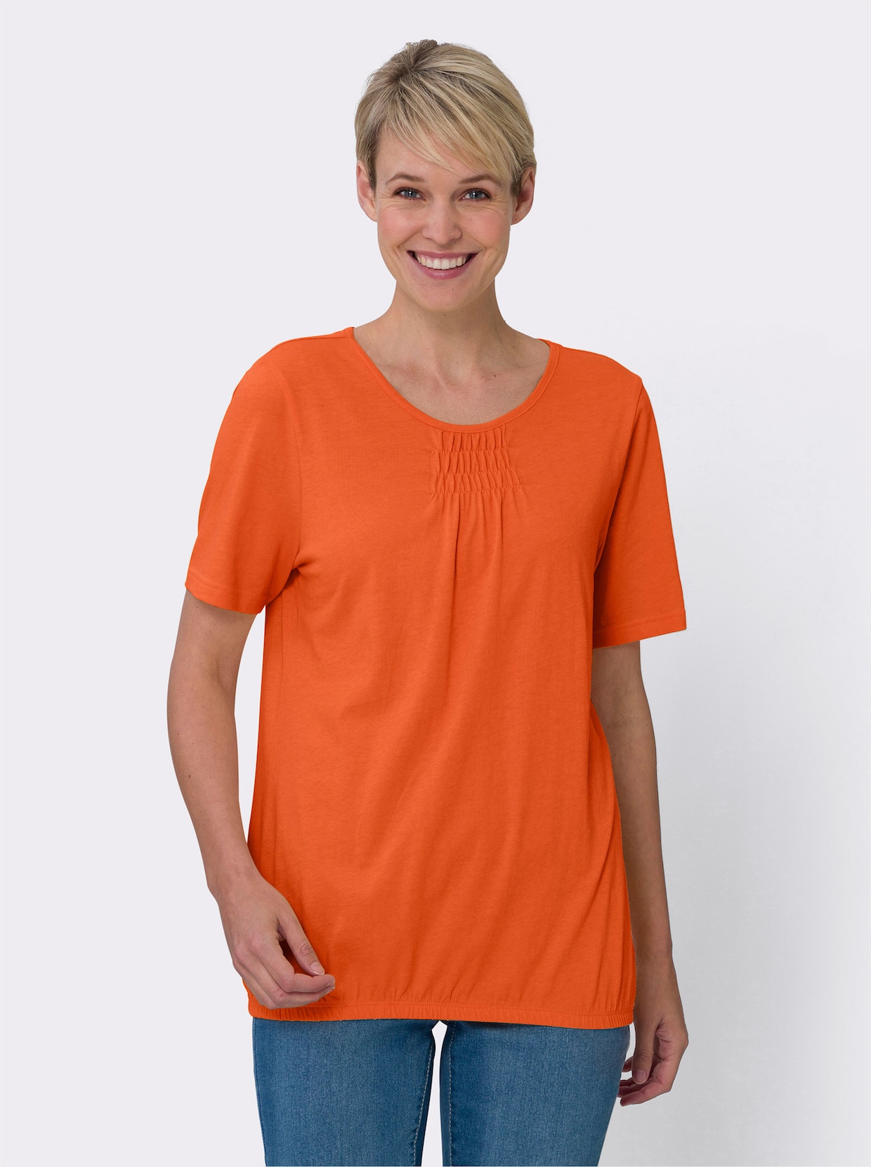Tričko s krátkymi rukávmi - oranžová