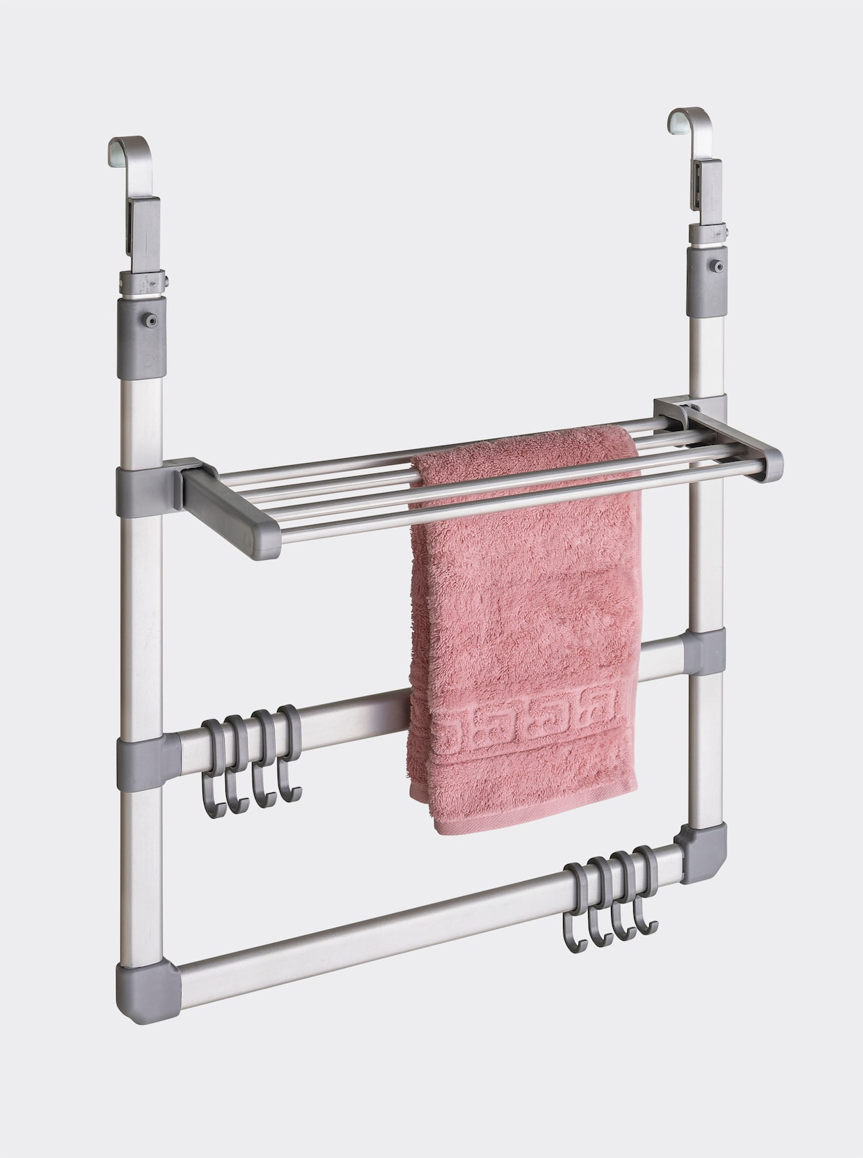 heine home Radiator-handdoekenhouder - Zilverkleur