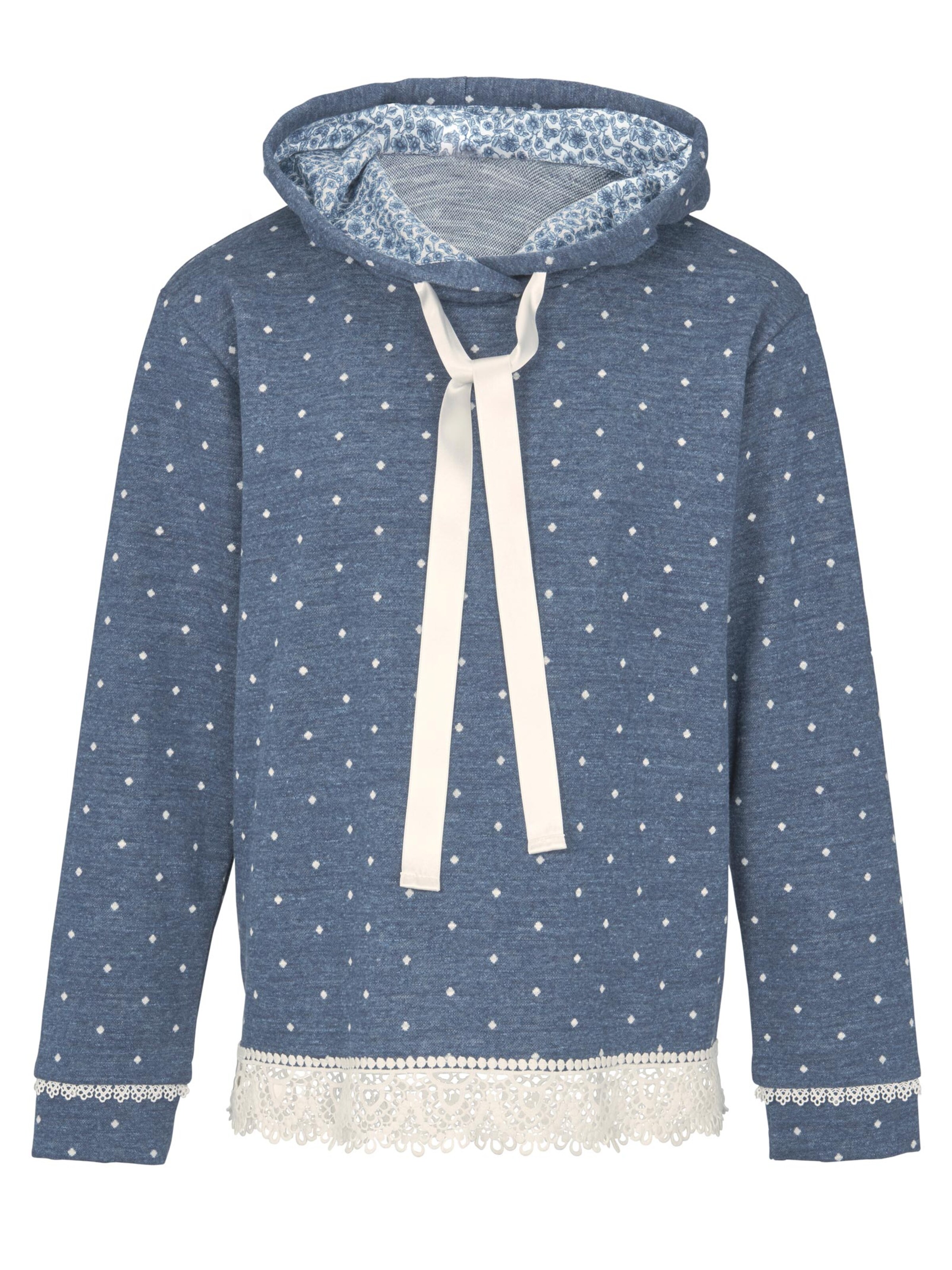 Damenmode Shirts Linea Tesini Sweatshirt in blau Damenmode Shirts Linea Tesini Sweatshirt in blau